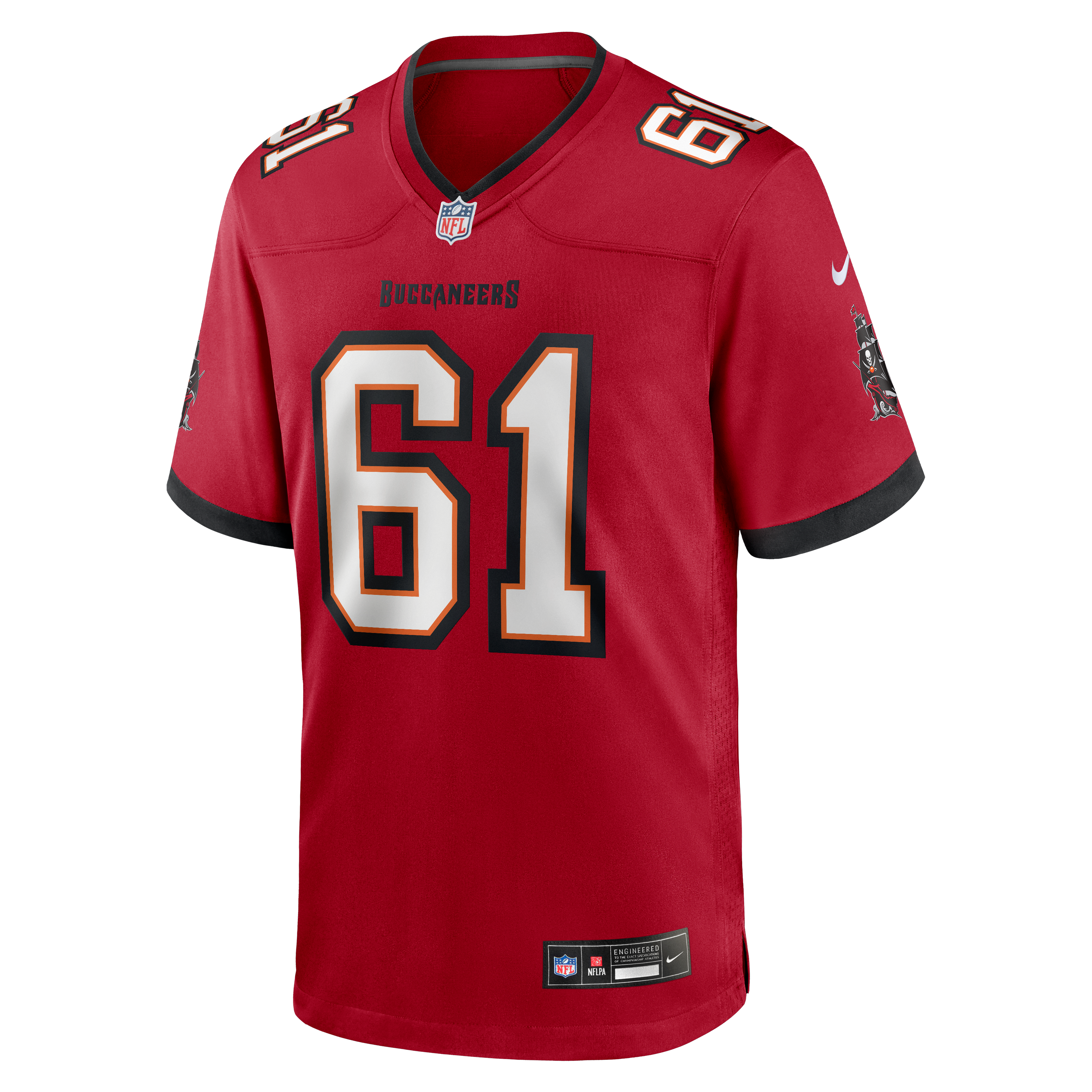 Men's Nike Henry Lutovsky Red Tampa Bay Buccaneers Team Game Jersey