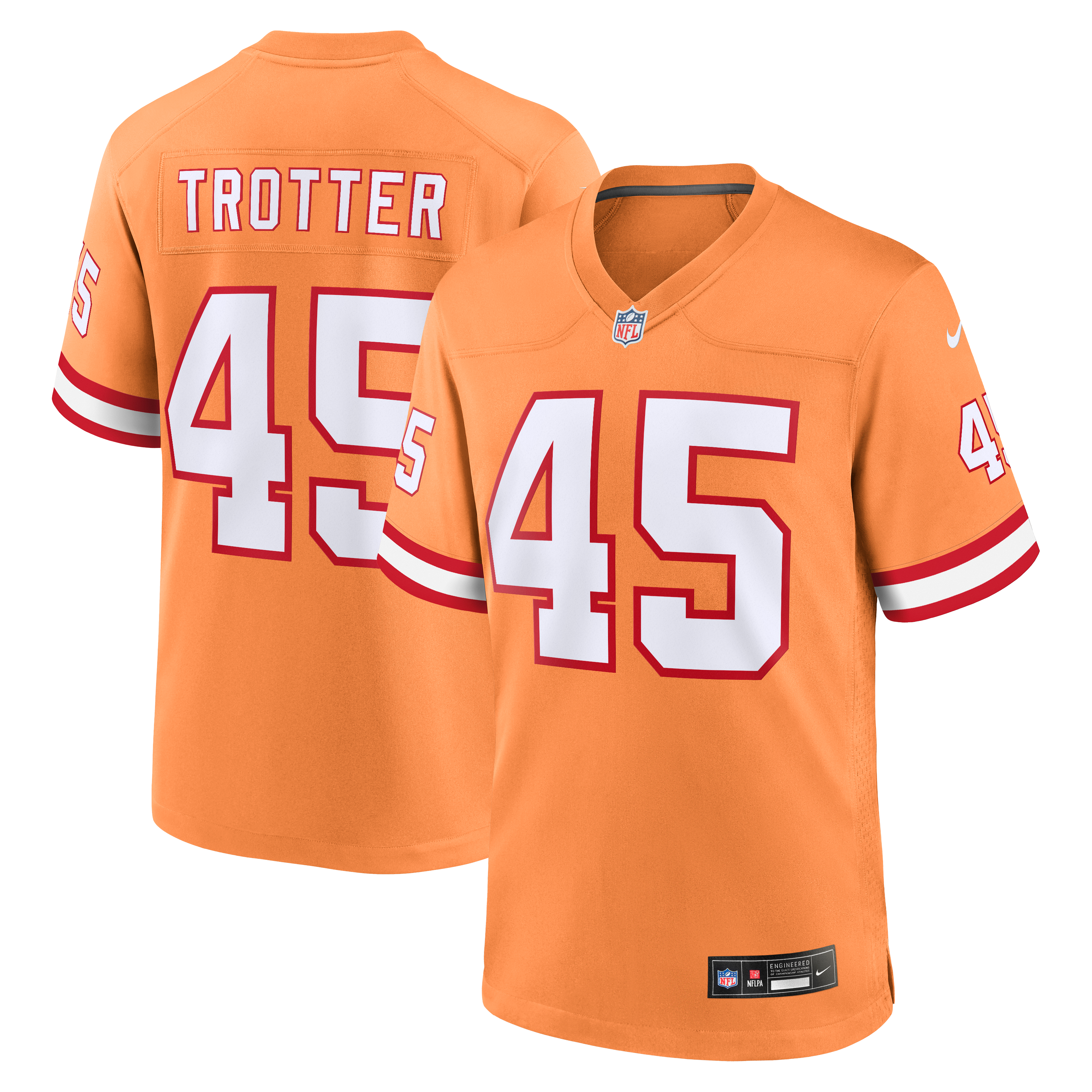Maillot de match alternatif Nike Josiah Trotter Pewter des Buccaneers Tampa Bay pour homme