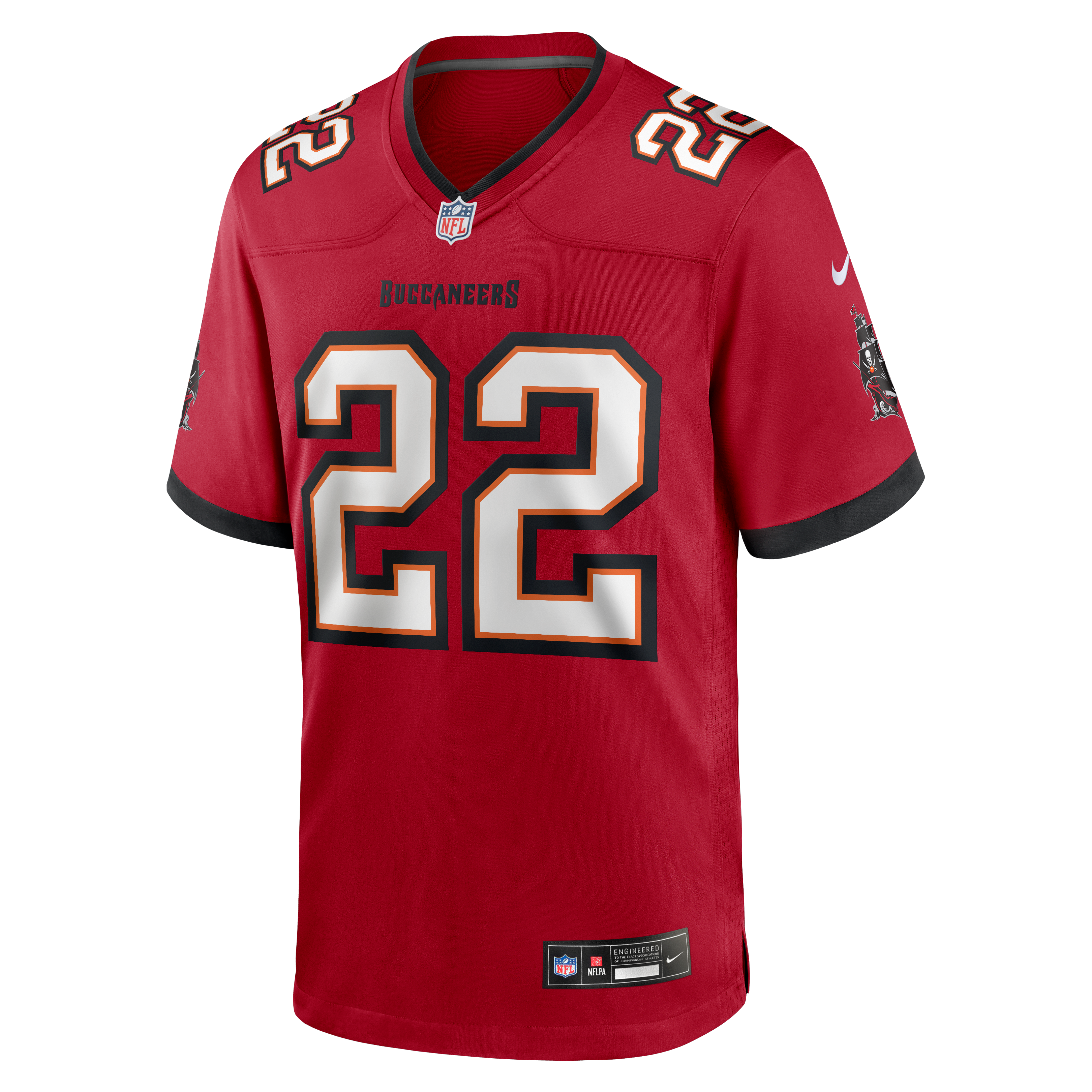 Men's Nike Keionte Scott Red Tampa Bay Buccaneers Team Game Jersey