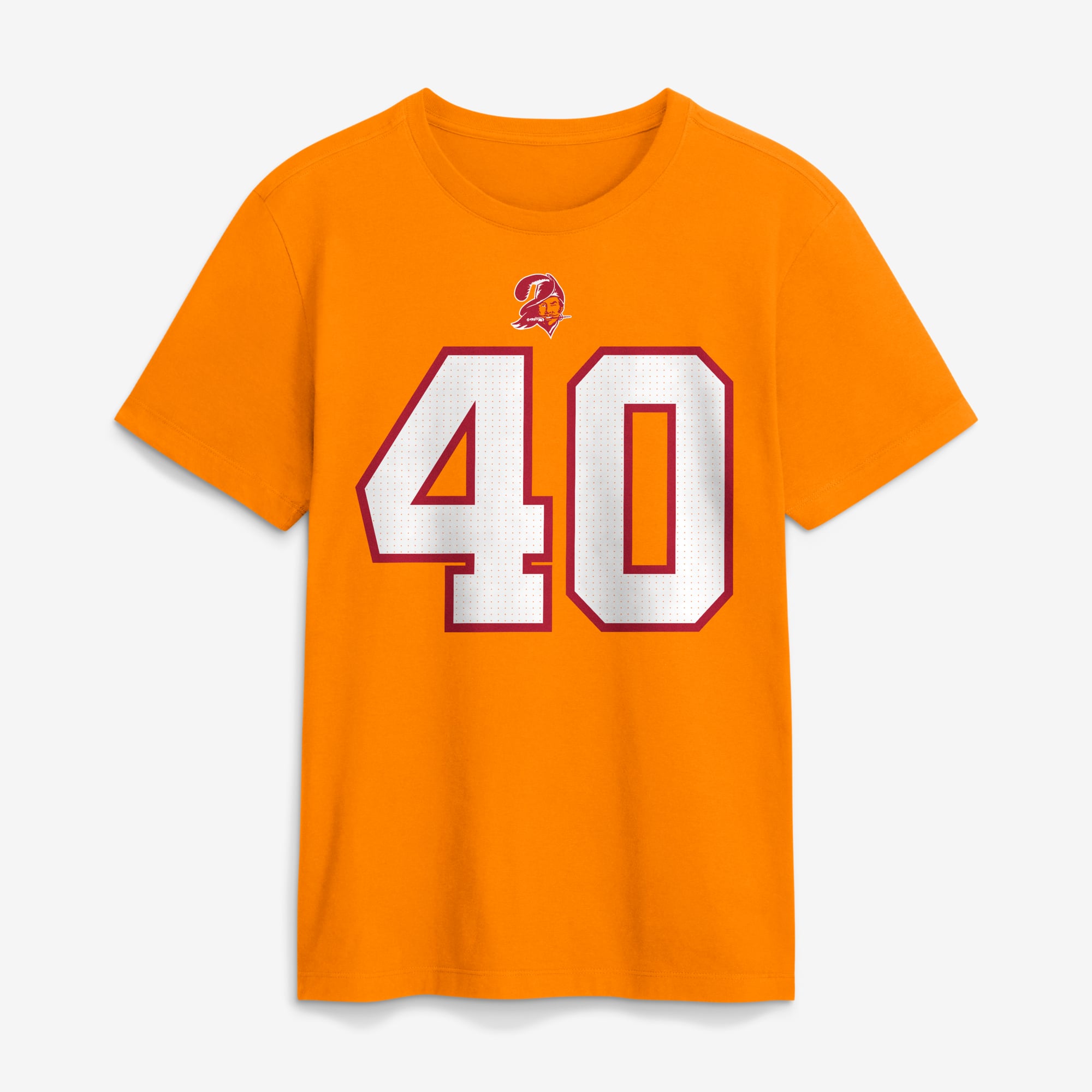T-shirt Nike pour homme Mike Alstott Creamsicle Tampa Bay Buccaneers, nom et numéro retirés