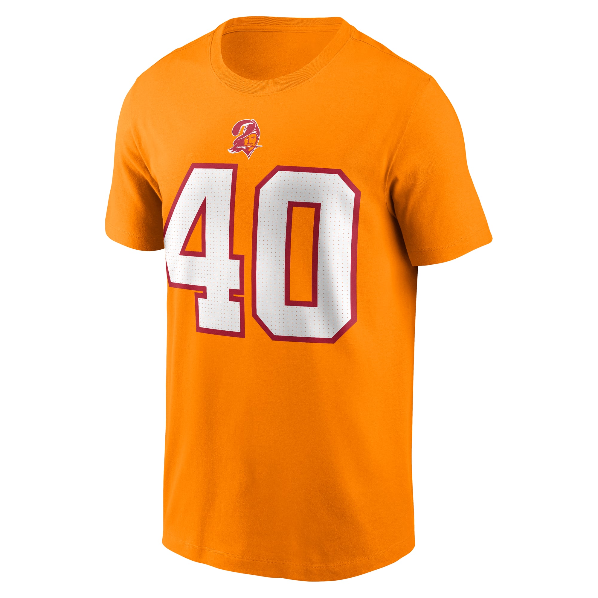 T-shirt Nike pour homme Mike Alstott Creamsicle Tampa Bay Buccaneers, nom et numéro retirés