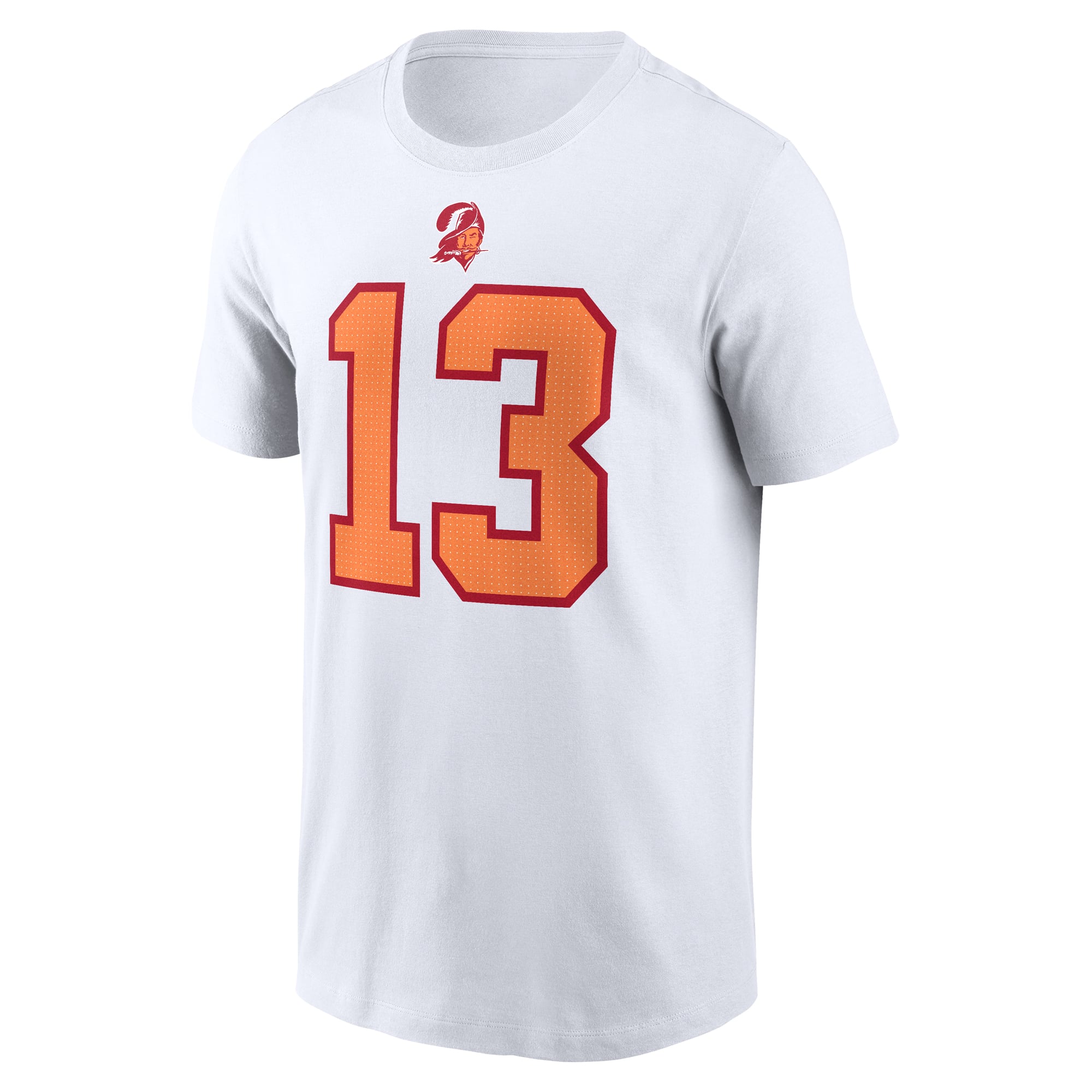 T-shirt Nike Mike Evans blanc '76 Tampa Bay Buccaneers 50e saison, nom et numéro