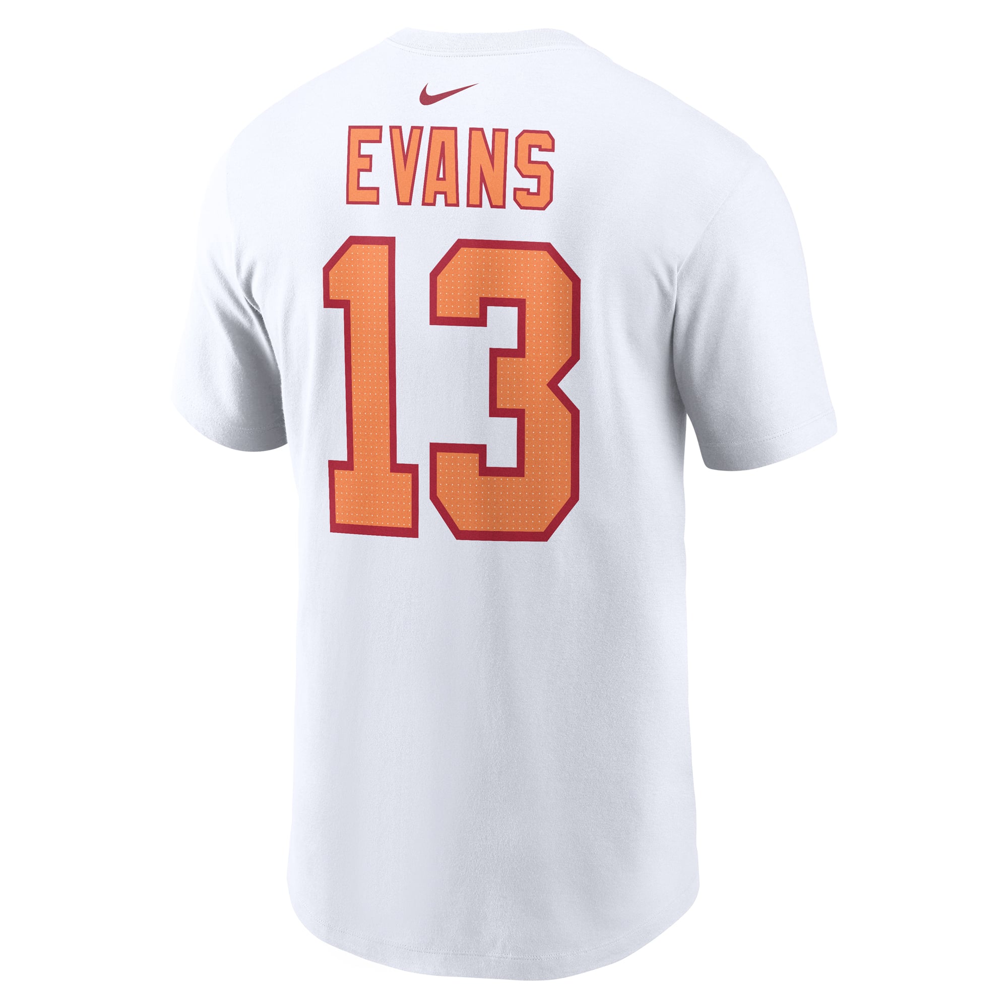 T-shirt Nike Mike Evans blanc '76 Tampa Bay Buccaneers 50e saison, nom et numéro