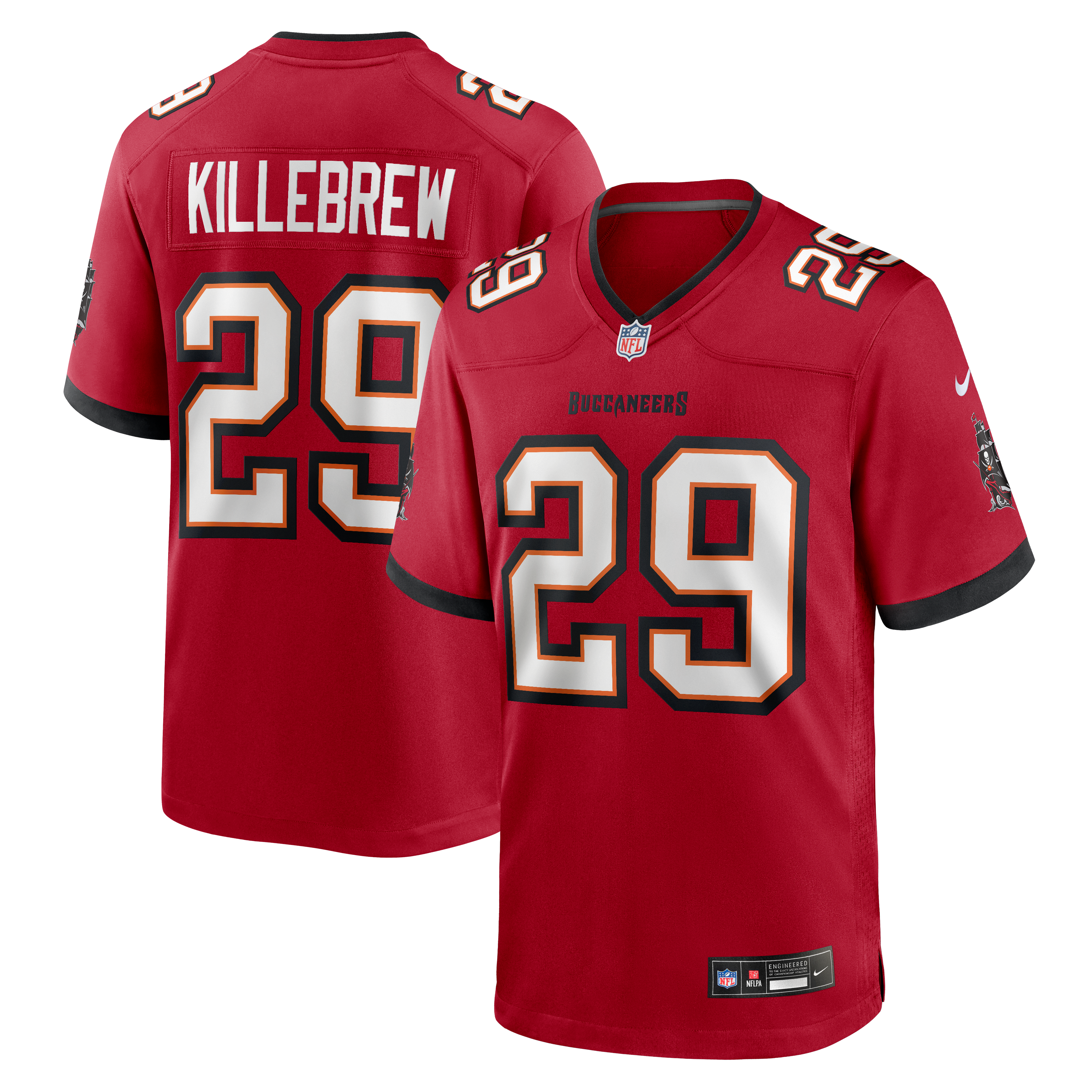 Men's Nike Miles Killebrew Red Tampa Bay Buccaneers Team Game Jersey