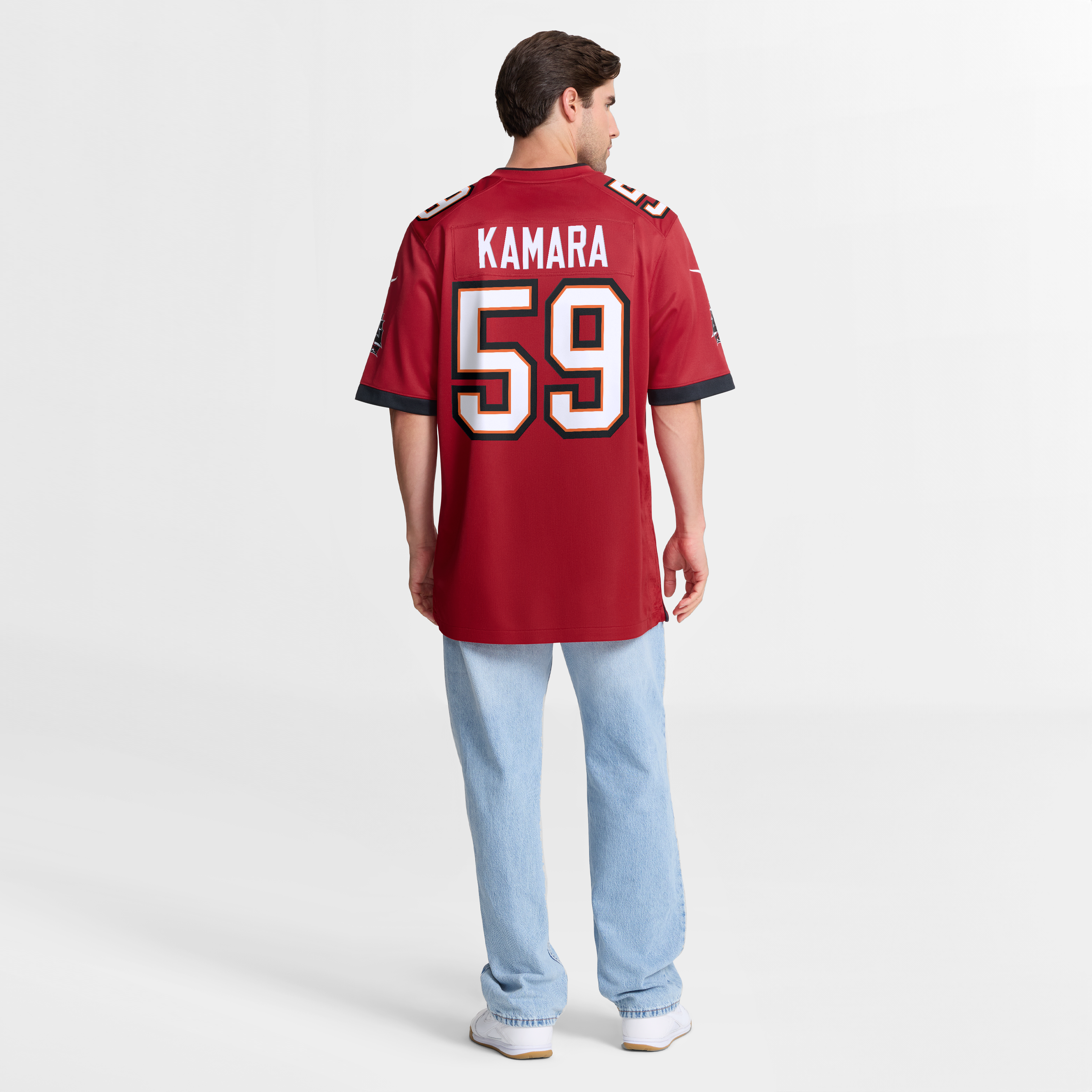 Men's Nike Mohamed Kamara Red Tampa Bay Buccaneers Team Game Jersey