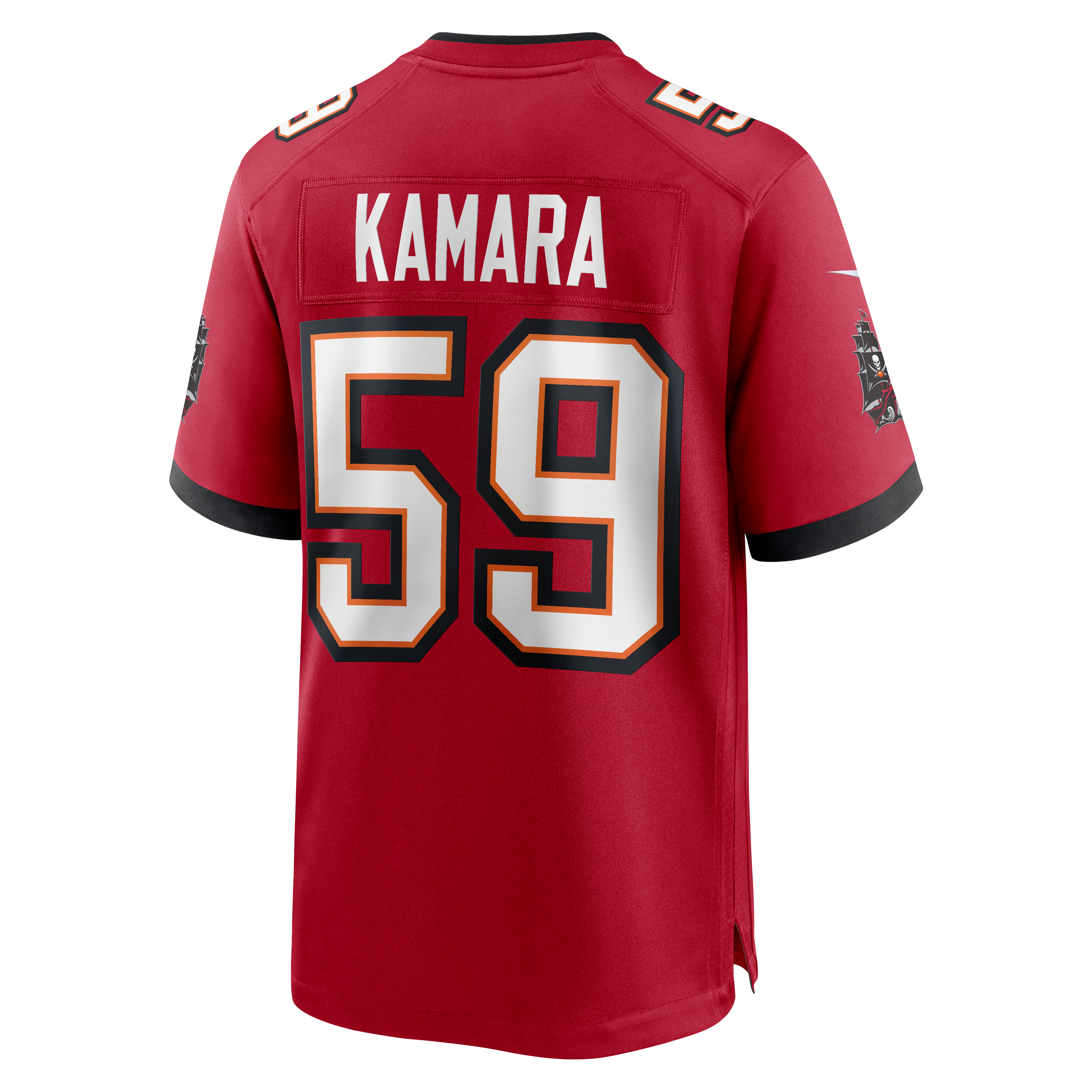 Men's Nike Mohamed Kamara Red Tampa Bay Buccaneers Team Game Jersey