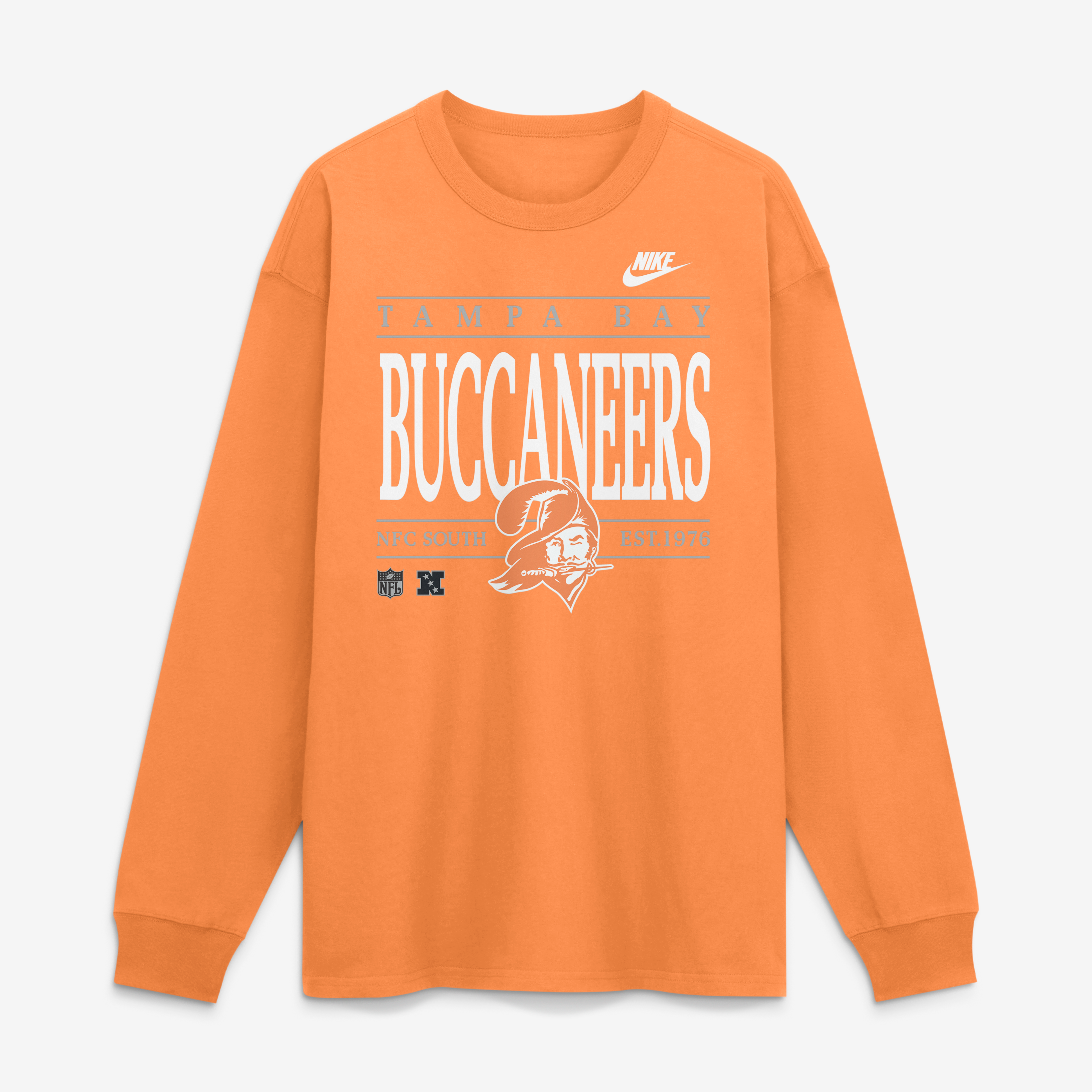 Men's Nike Orange Tampa Bay Buccaneers Red Zone Long Sleeve Max90 T-Shirt