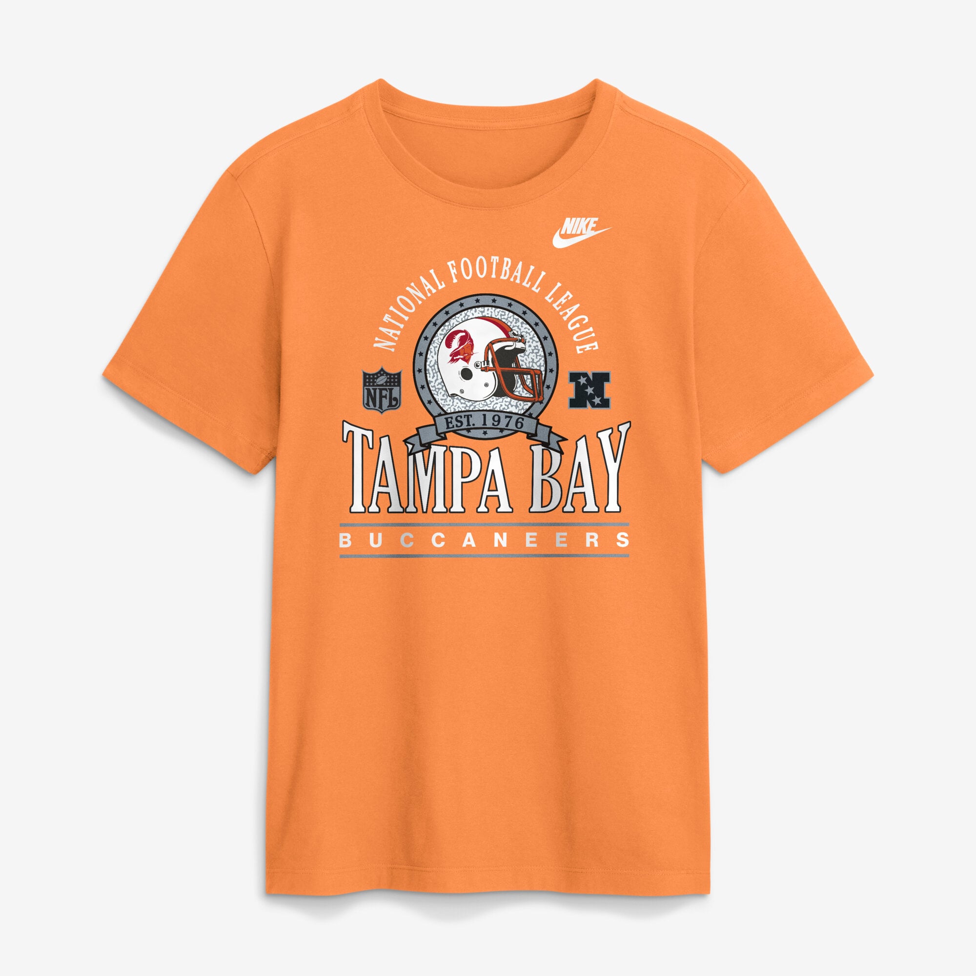 Men's Nike Orange Tampa Bay Buccaneers Rewind Team Spirit Essential Cotton T-Shirt