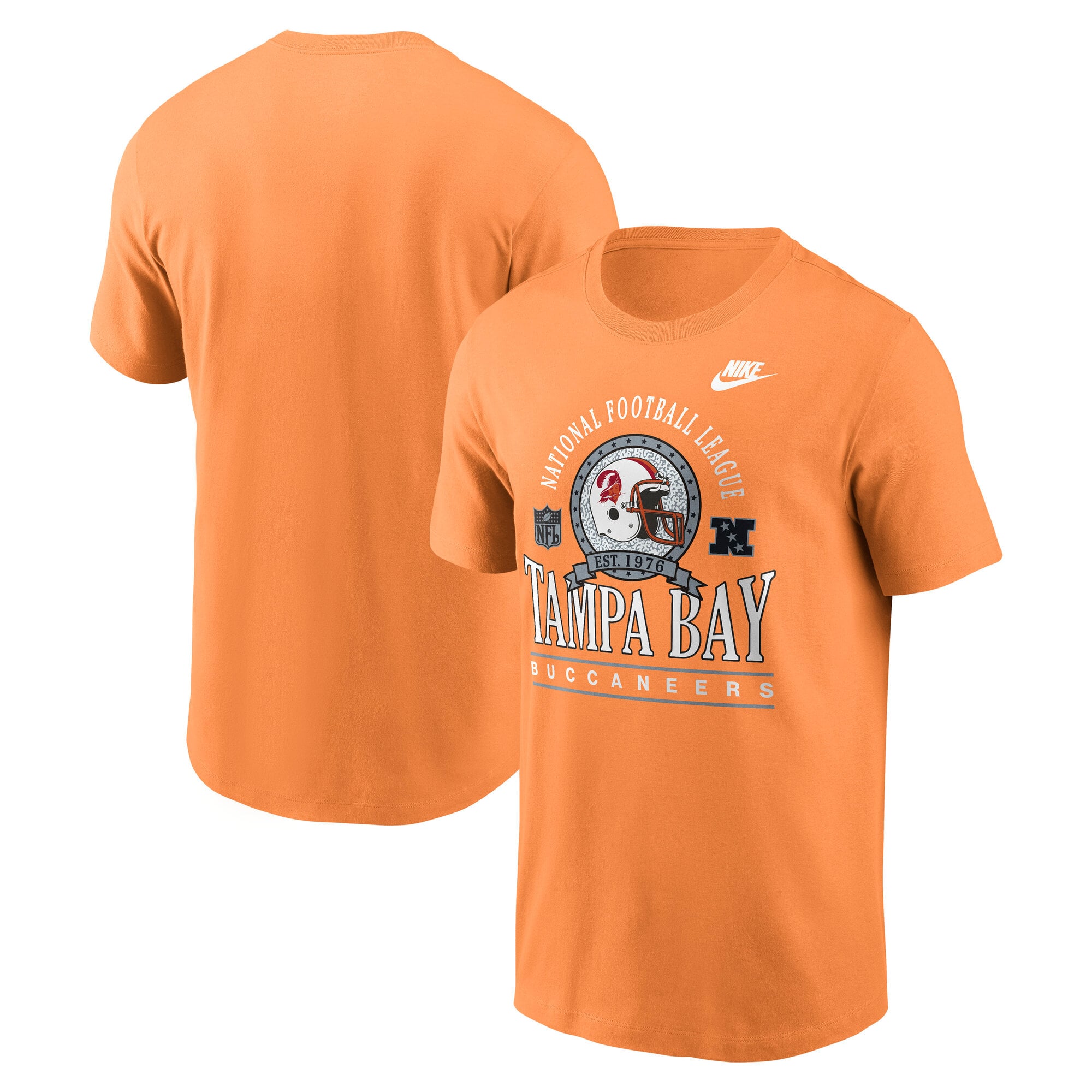 Men's Nike Orange Tampa Bay Buccaneers Rewind Team Spirit Essential Cotton T-Shirt