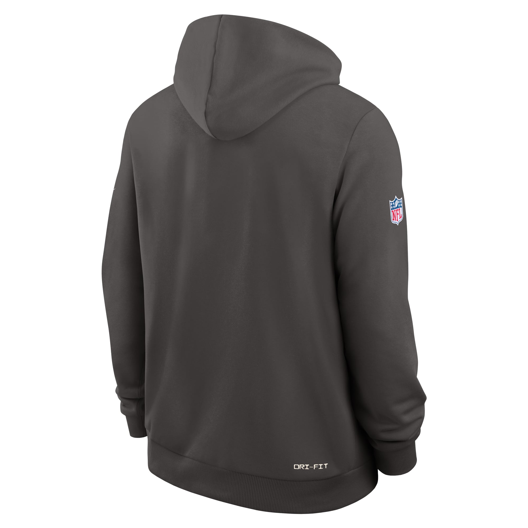 Sweat à capuche Nike Dri-FIT pour homme, couleur étain, Tampa Bay Buccaneers, modèle Sideline Standard Issue Top Prospect.