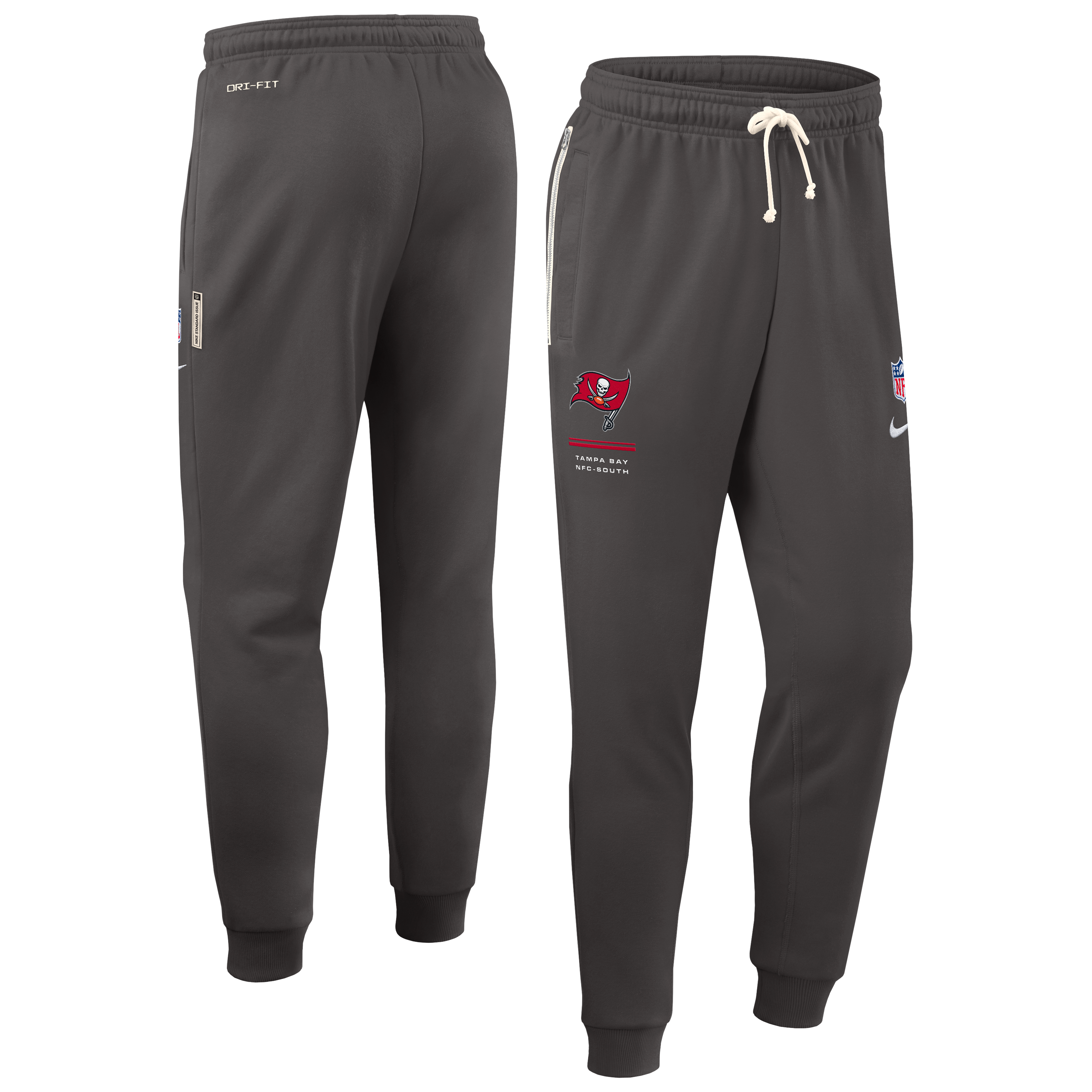 Men's Nike Pewter Tampa Bay Buccaneers Sideline Standard Issue Touchback Kick Dri-FIT Taper Pants