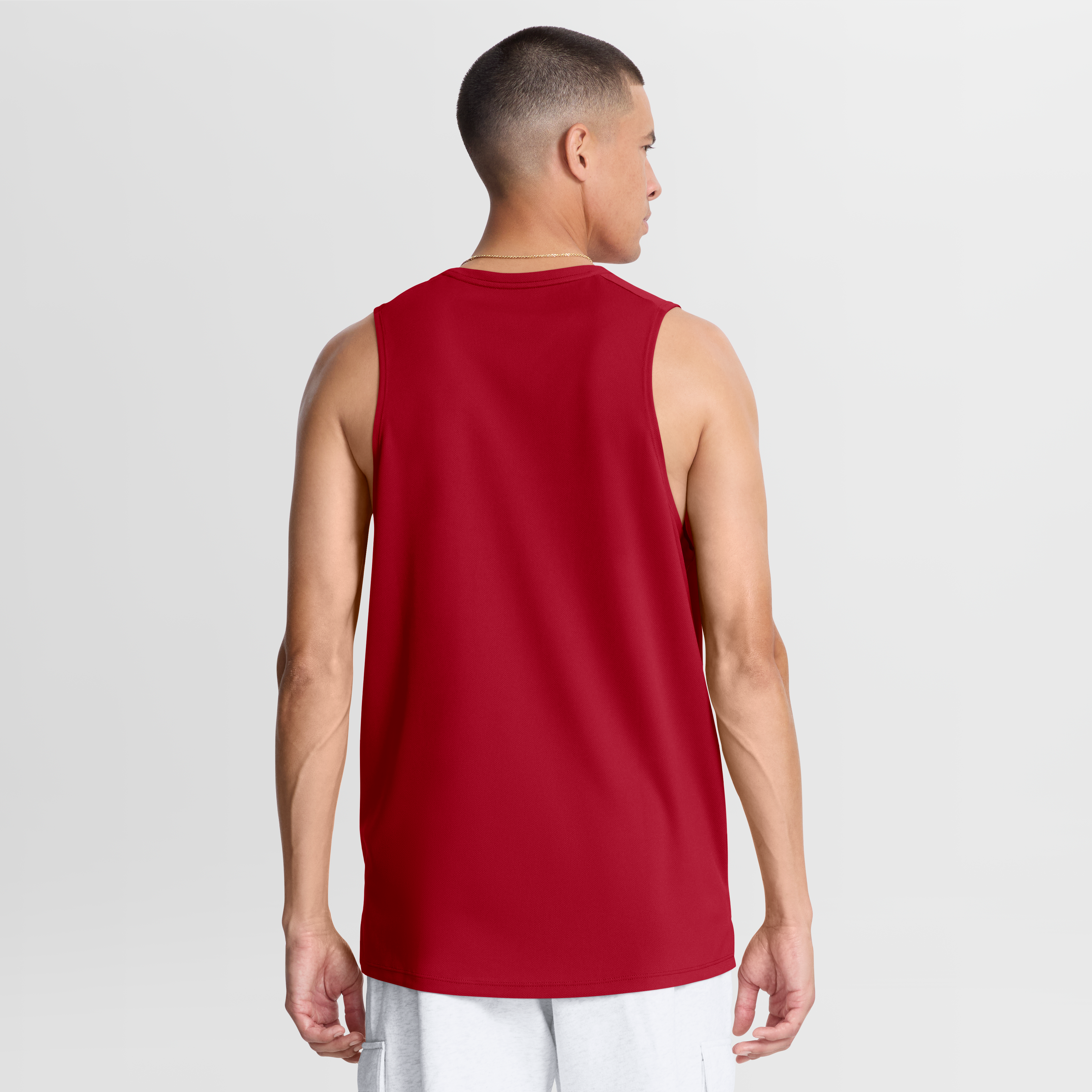 Débardeur Nike Dri-FIT Kickoff Miler rouge pour homme des Buccaneers de Tampa Bay