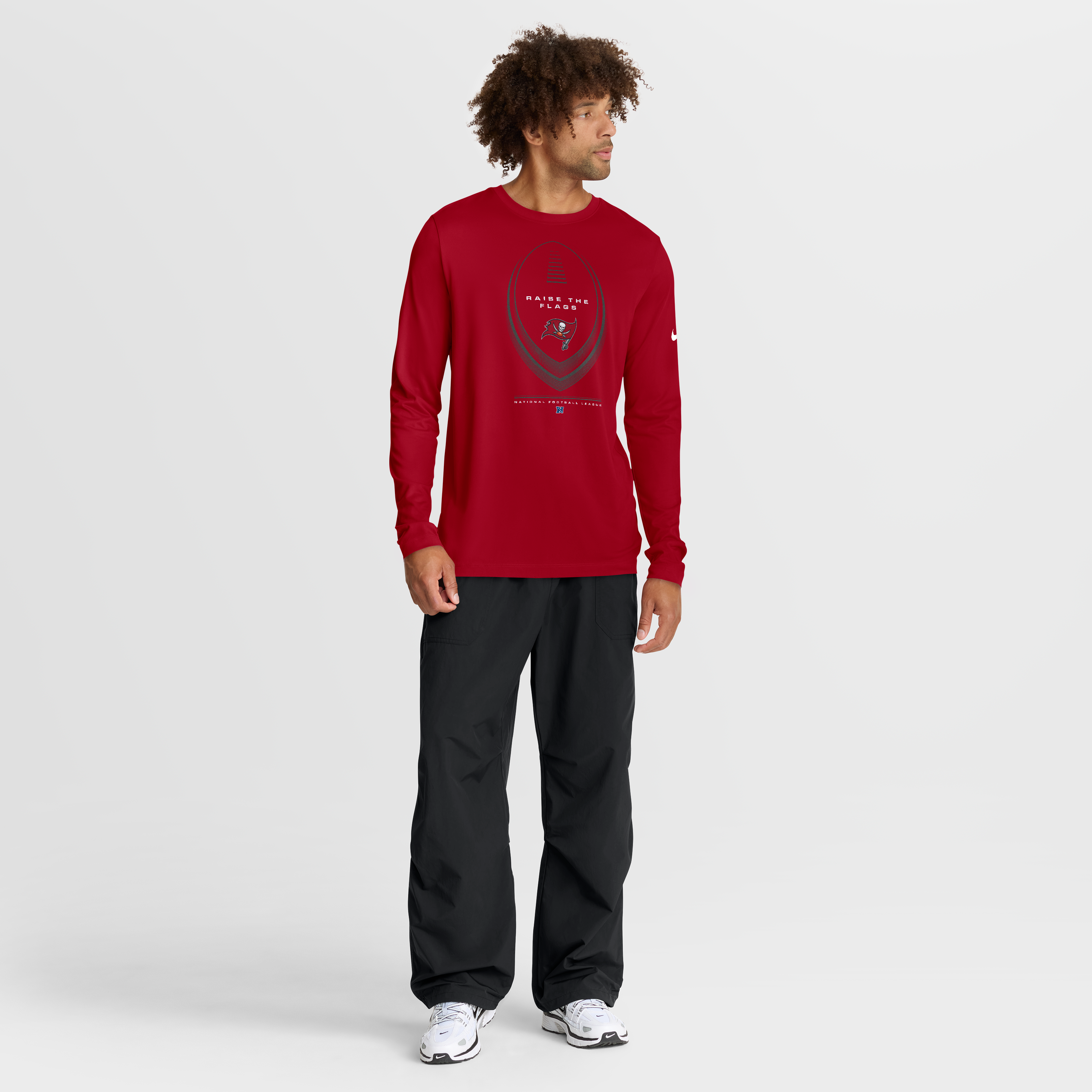 T-shirt à manches longues Nike rouge Tampa Bay Buccaneers Legend Icon Dri-FIT pour homme