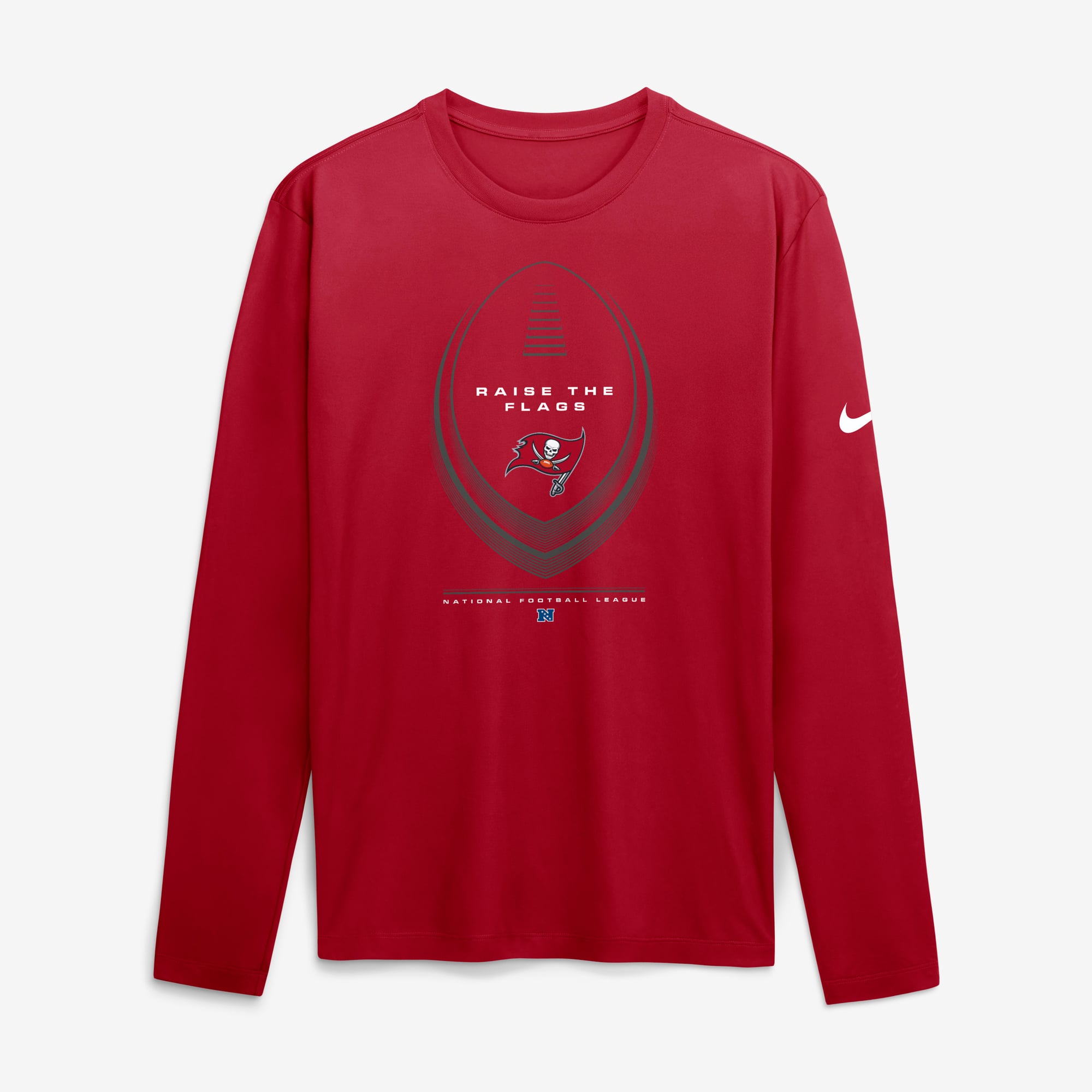 T-shirt à manches longues Nike rouge Tampa Bay Buccaneers Legend Icon Dri-FIT pour homme