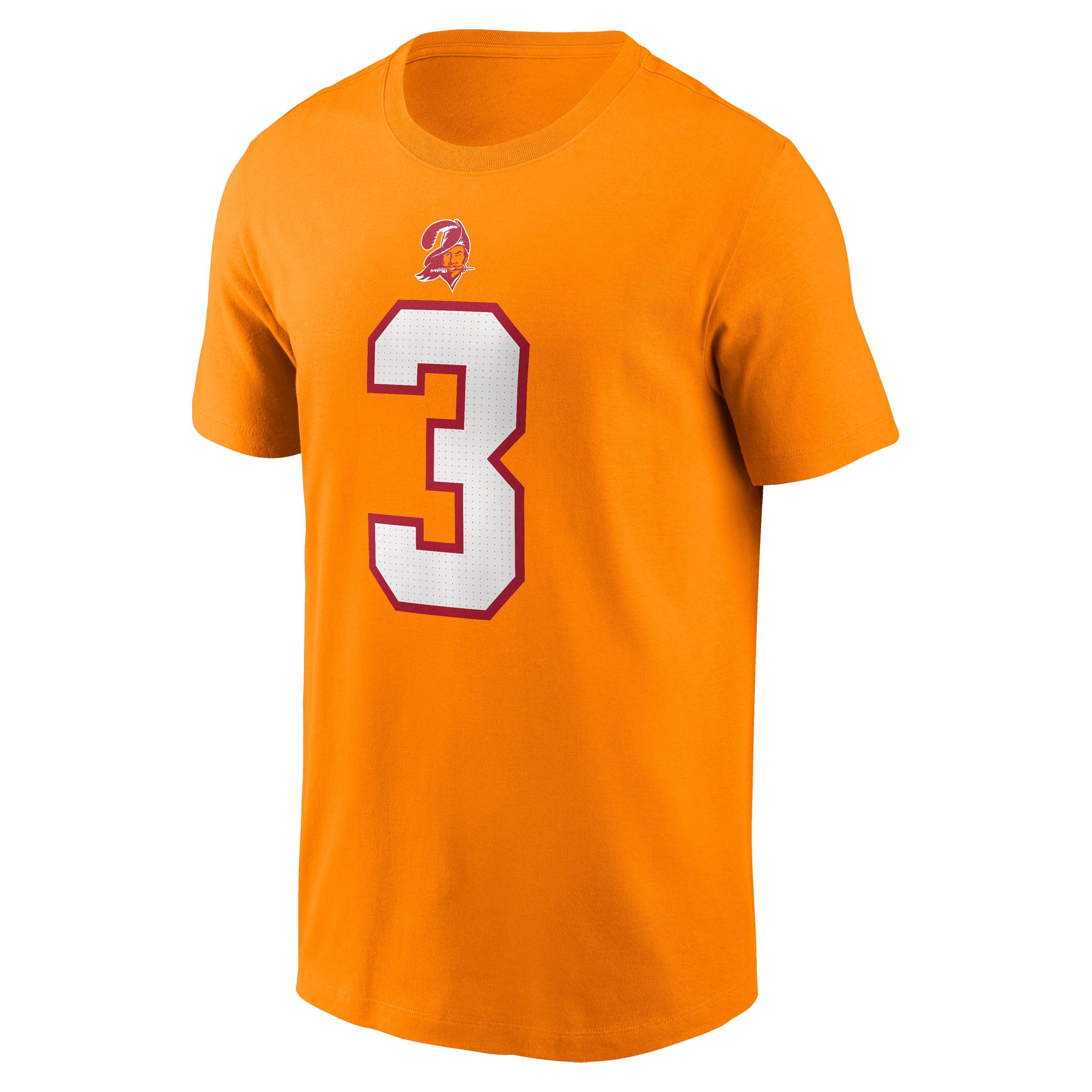 Men's Nike Rueben Bain Jr. Red Tampa Bay Buccaneers Name & Number T-Shirt