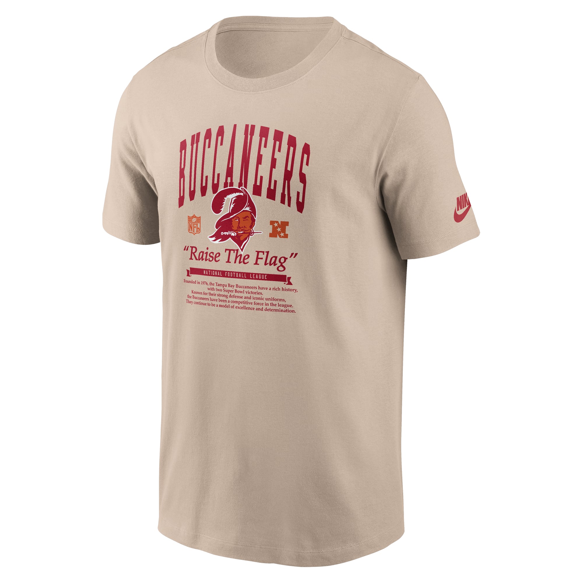 T-shirt Nike Sand Tampa Bay Buccaneers Rewind pour homme