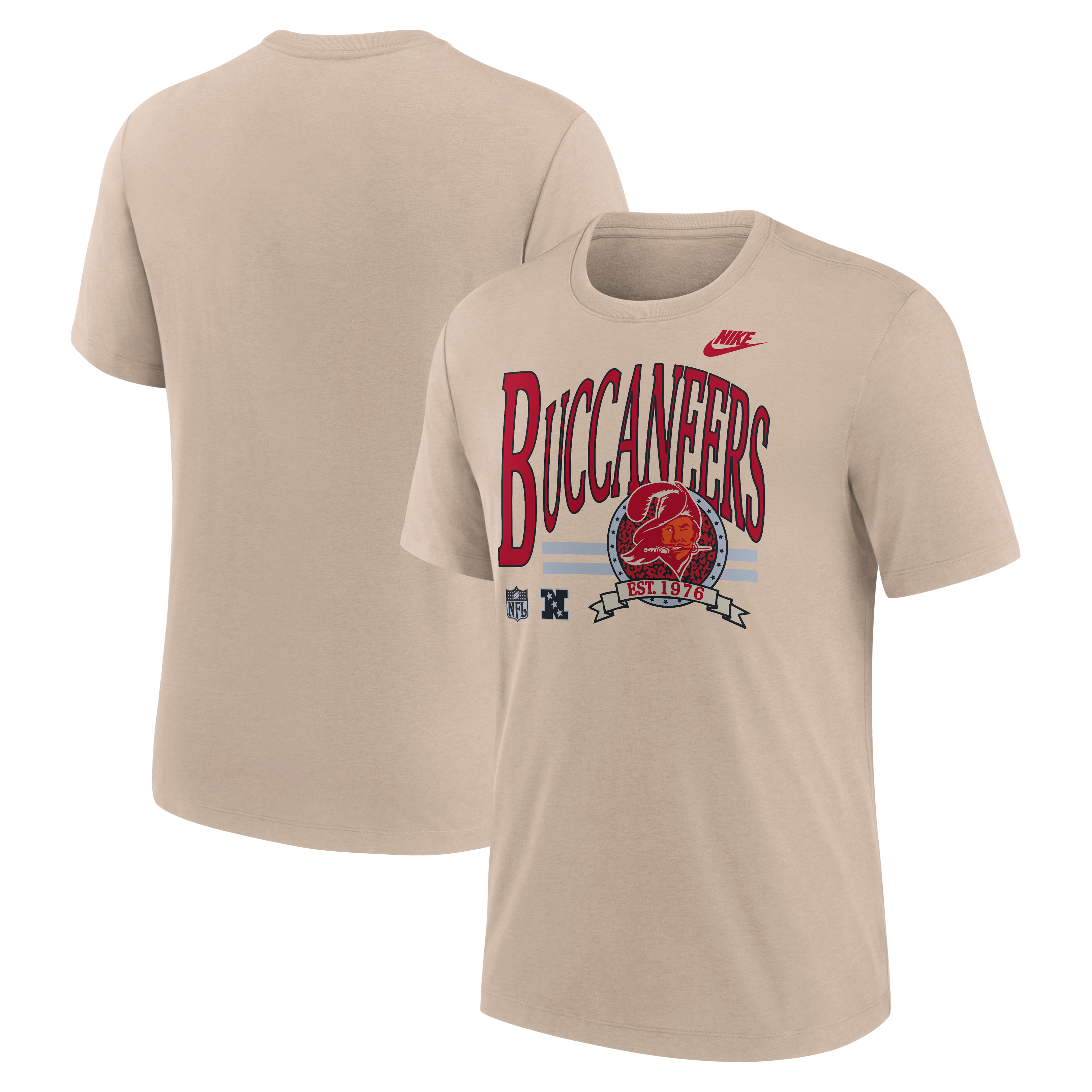Men's Nike Sand Tampa Bay Buccaneers Rewind Tri-Blend T-Shirt