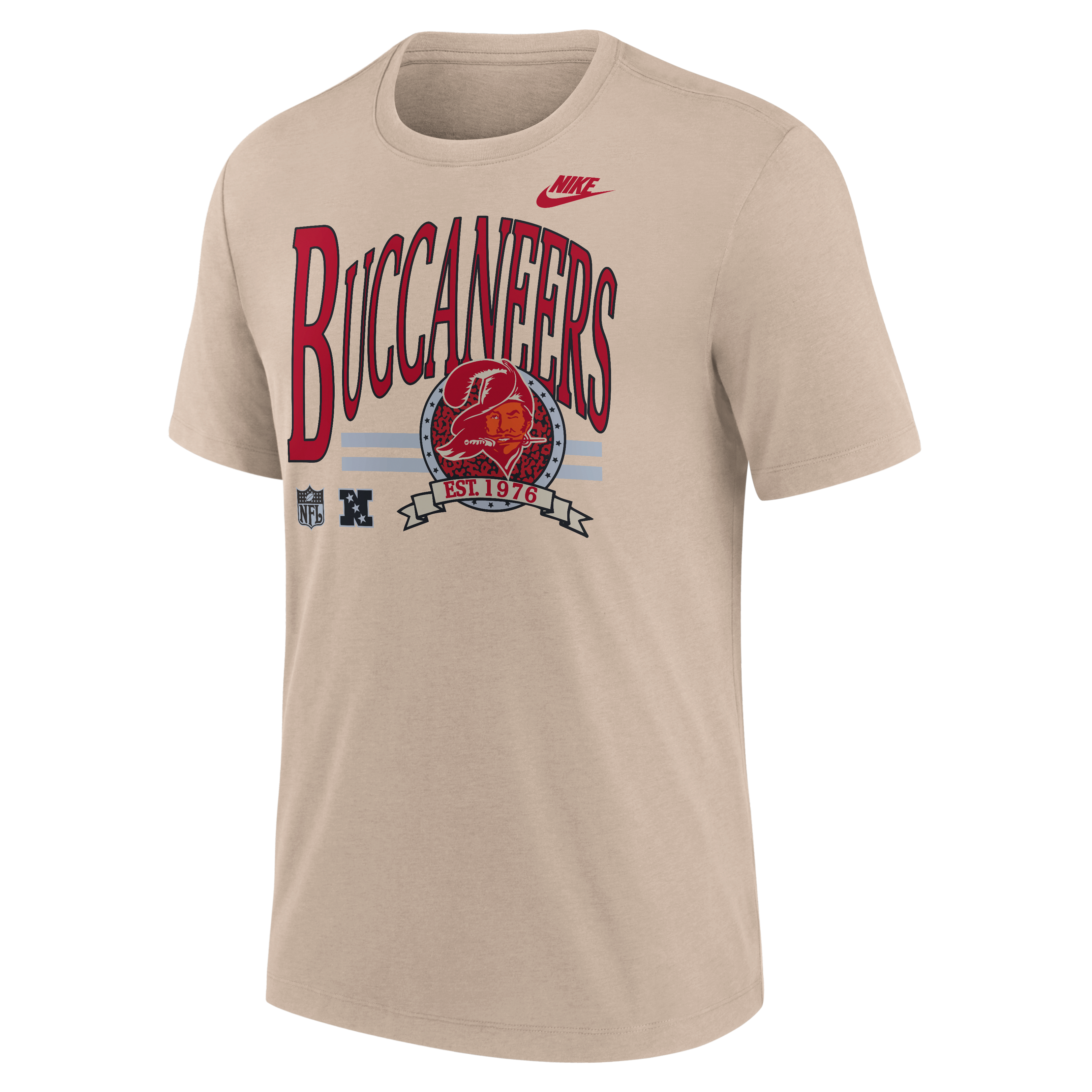 Men's Nike Sand Tampa Bay Buccaneers Rewind Tri-Blend T-Shirt