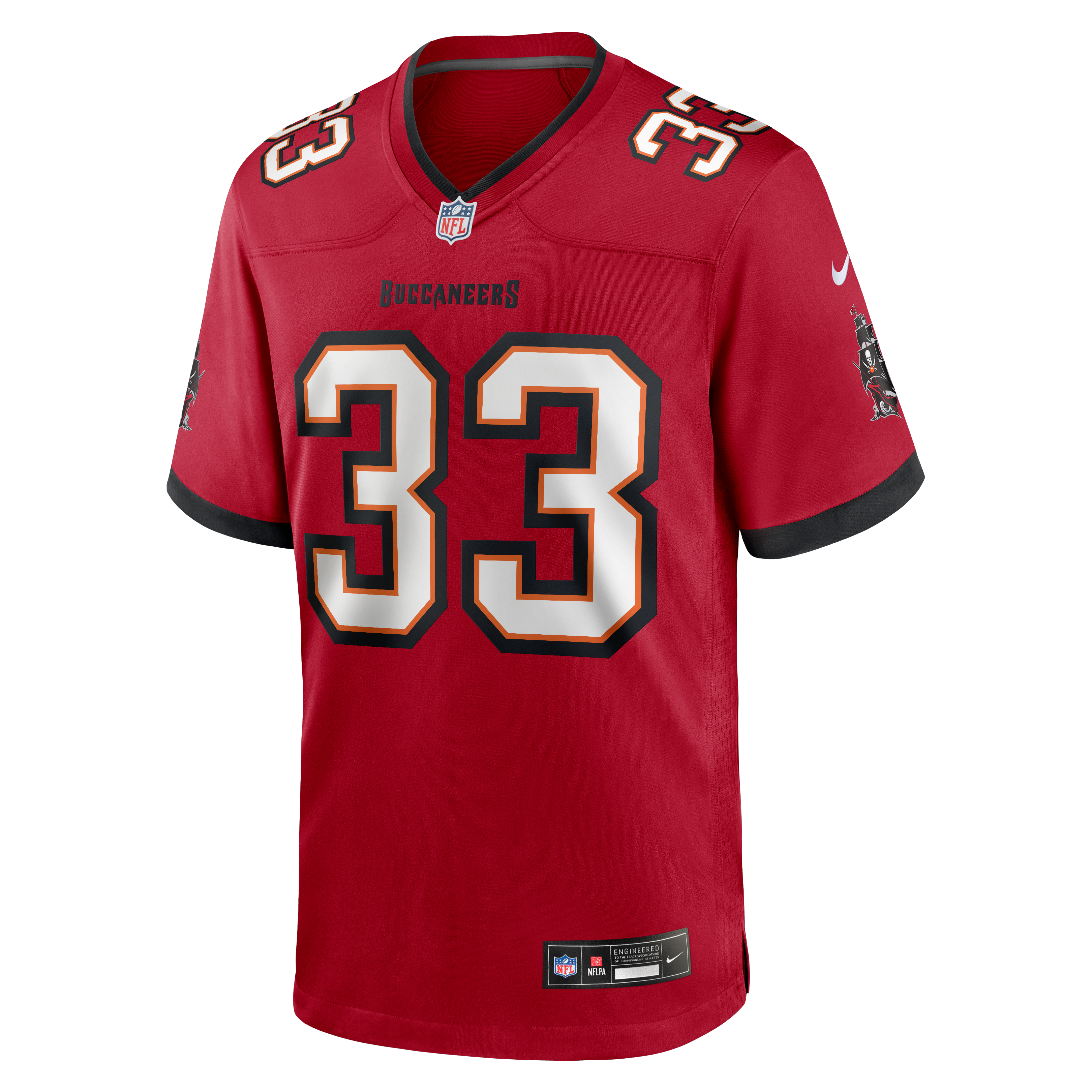 Men's Nike Silas Walters Red Tampa Bay Buccaneers Team Game Jersey
