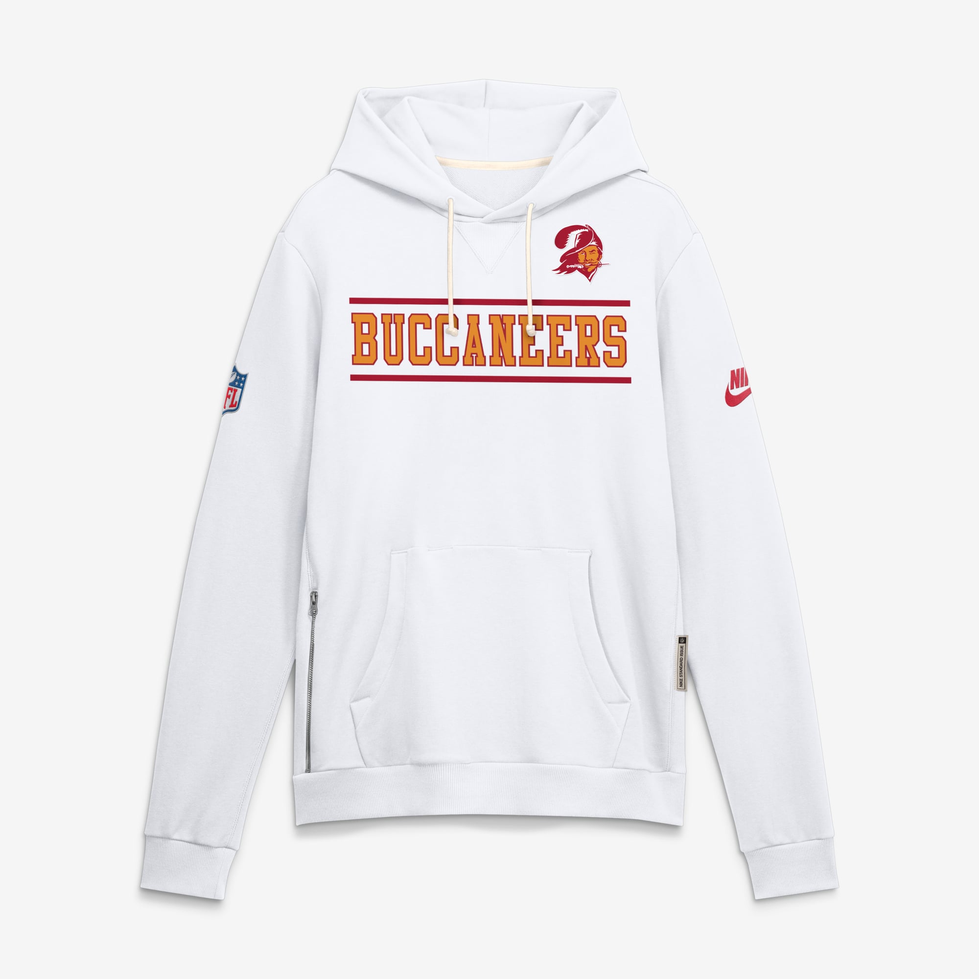 Men's Nike White Tampa Bay Buccaneers Standard Issue Replay Officials Alternate Dri-FIT Hoodie