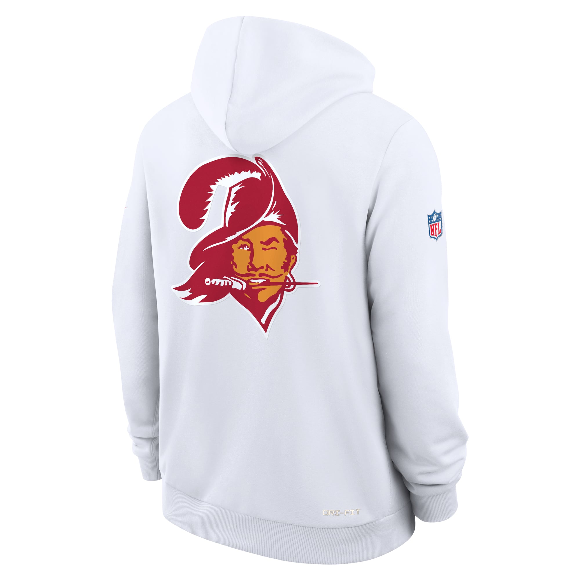 Men's Nike White Tampa Bay Buccaneers Standard Issue Replay Officials Alternate Dri-FIT Hoodie
