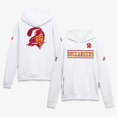 Tampa Bay Buccaneers Nike Standard Issue Replay Officials Alternate Dri-FIT Hoodie - White