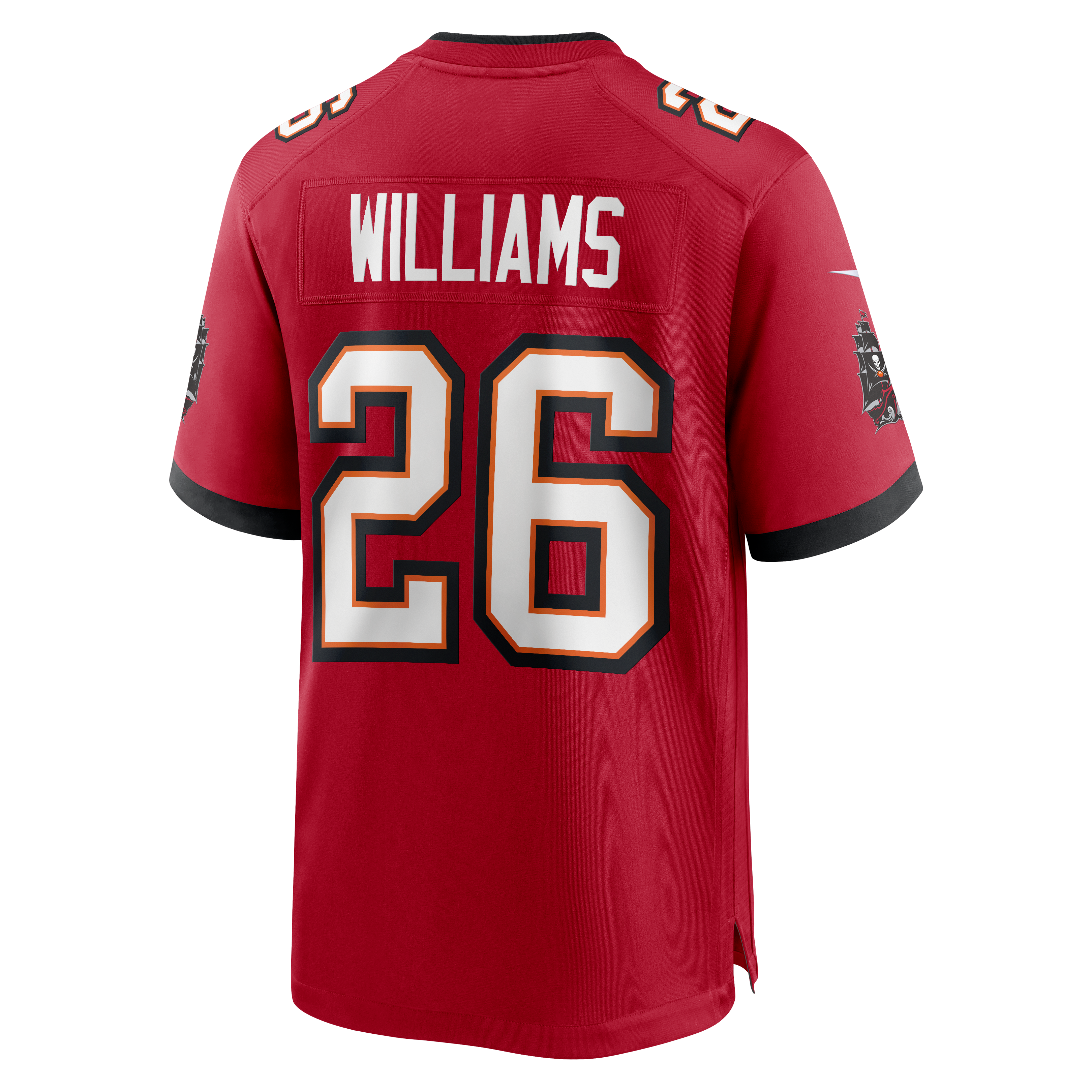 Men's Nike Xavier Williams Red Tampa Bay Buccaneers Team Game Jersey
