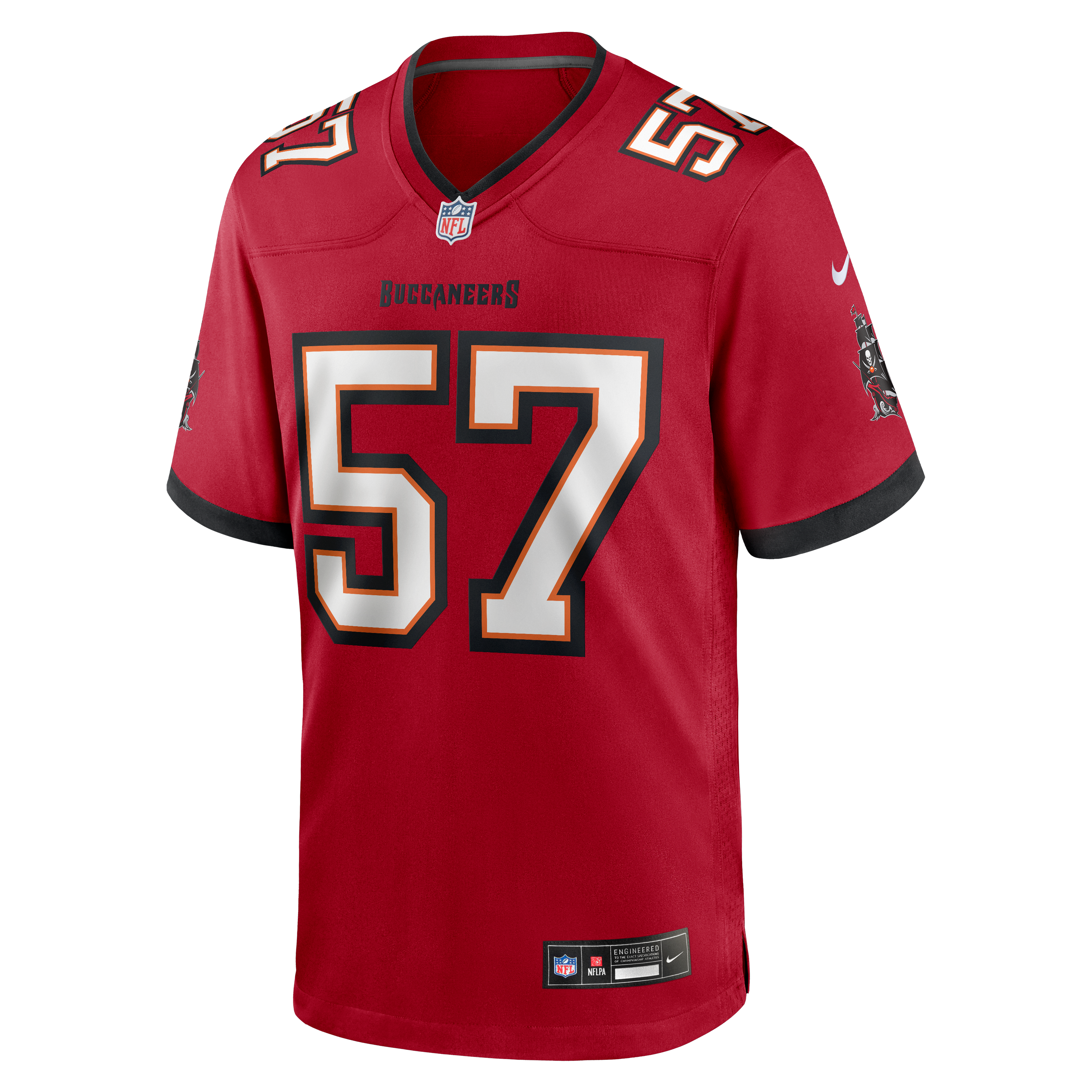 Maillot de match Nike Yasir Holmes rouge des Buccaneers Tampa Bay pour homme
