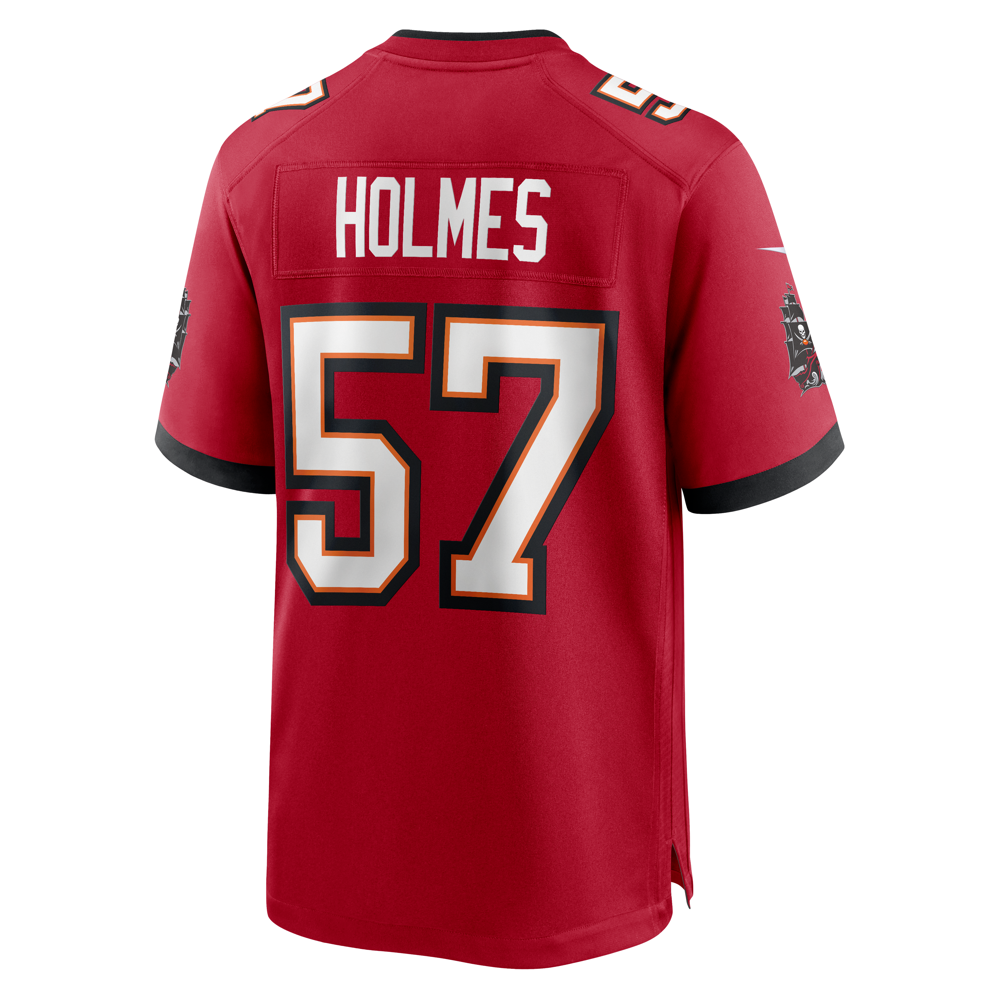 Maillot de match Nike Yasir Holmes rouge des Buccaneers Tampa Bay pour homme