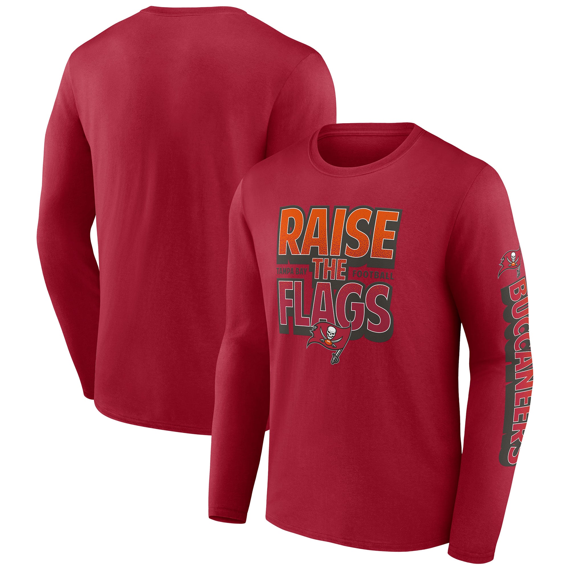 T-shirt à manches longues Sweep de la collection Tampa Bay Buccaneers Hometown pour homme, rouge