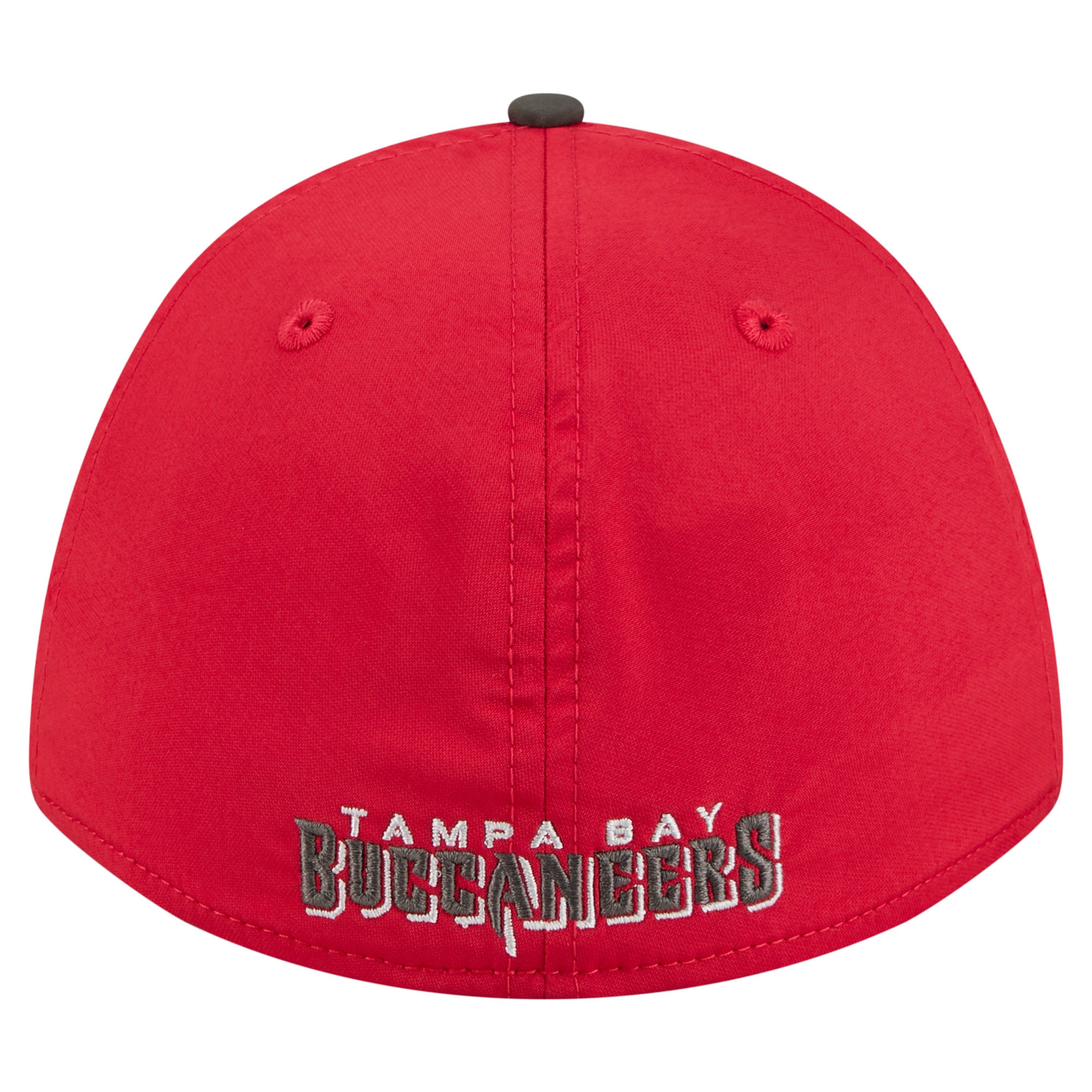Men's Red/Pewter Tampa Bay Buccaneers Rope M-Crown A-Frame 39THIRTY Flex Hat