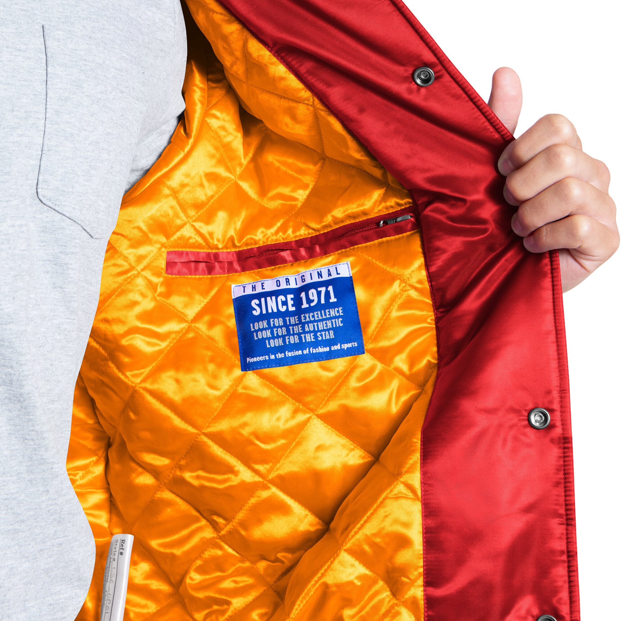 Veste universitaire rétro à boutons-pression Starter rouge pour homme, logo Courtside des Buccaneers de Tampa Bay