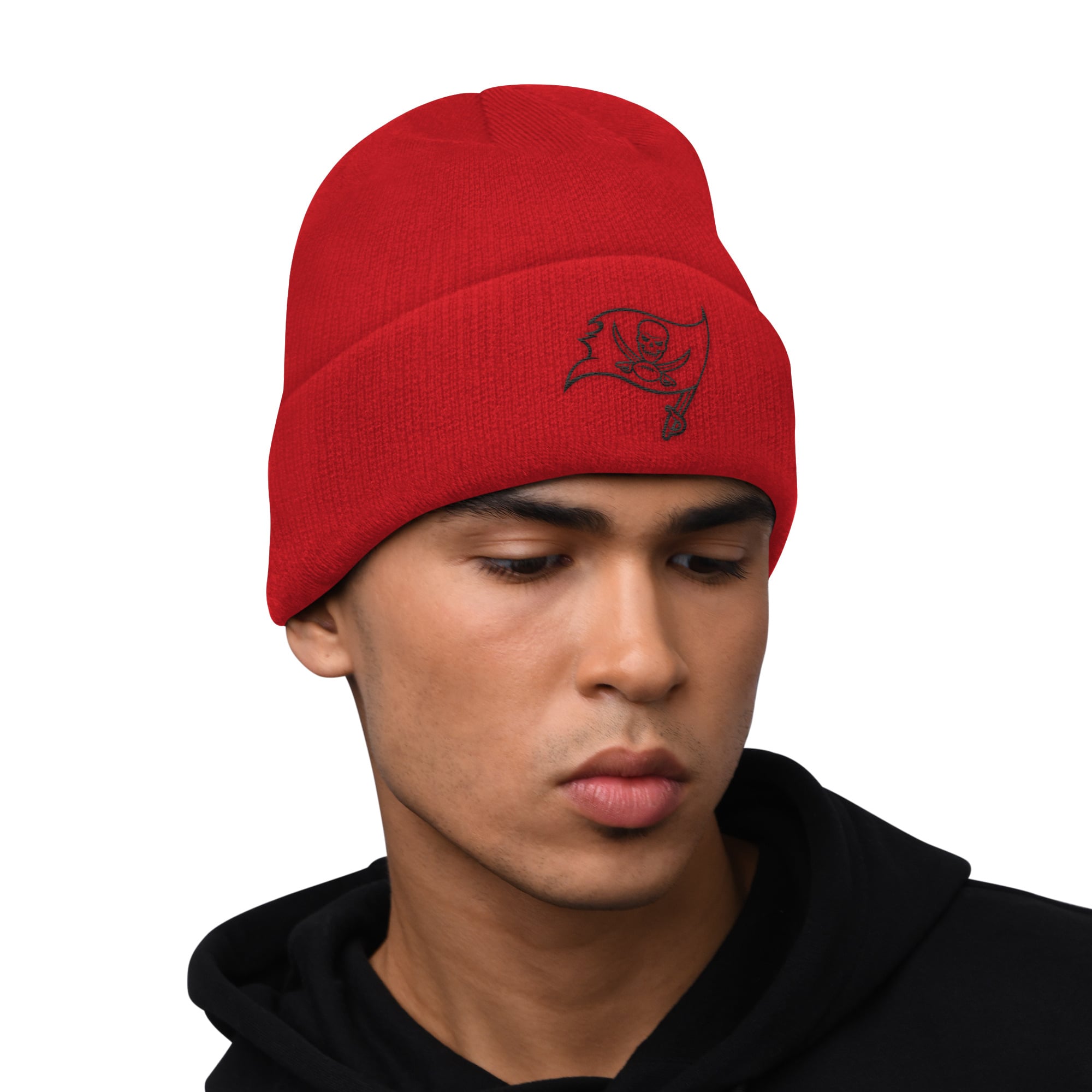 Ensemble sweat à capuche et bonnet revers Starter rouge Tampa Bay Buccaneers pour homme