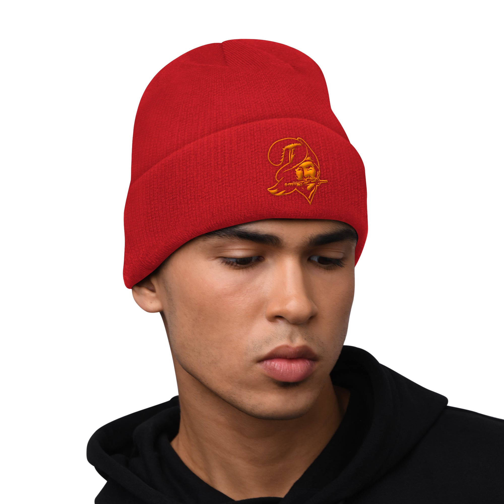 Ensemble sweat à capuche et bonnet revers Starter rouge Tampa Bay Buccaneers pour homme
