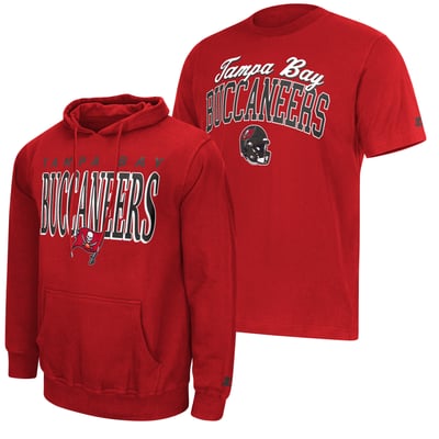 Tampa Bay Buccaneers Starter Logo T-Shirt & Hoodie Set - Red