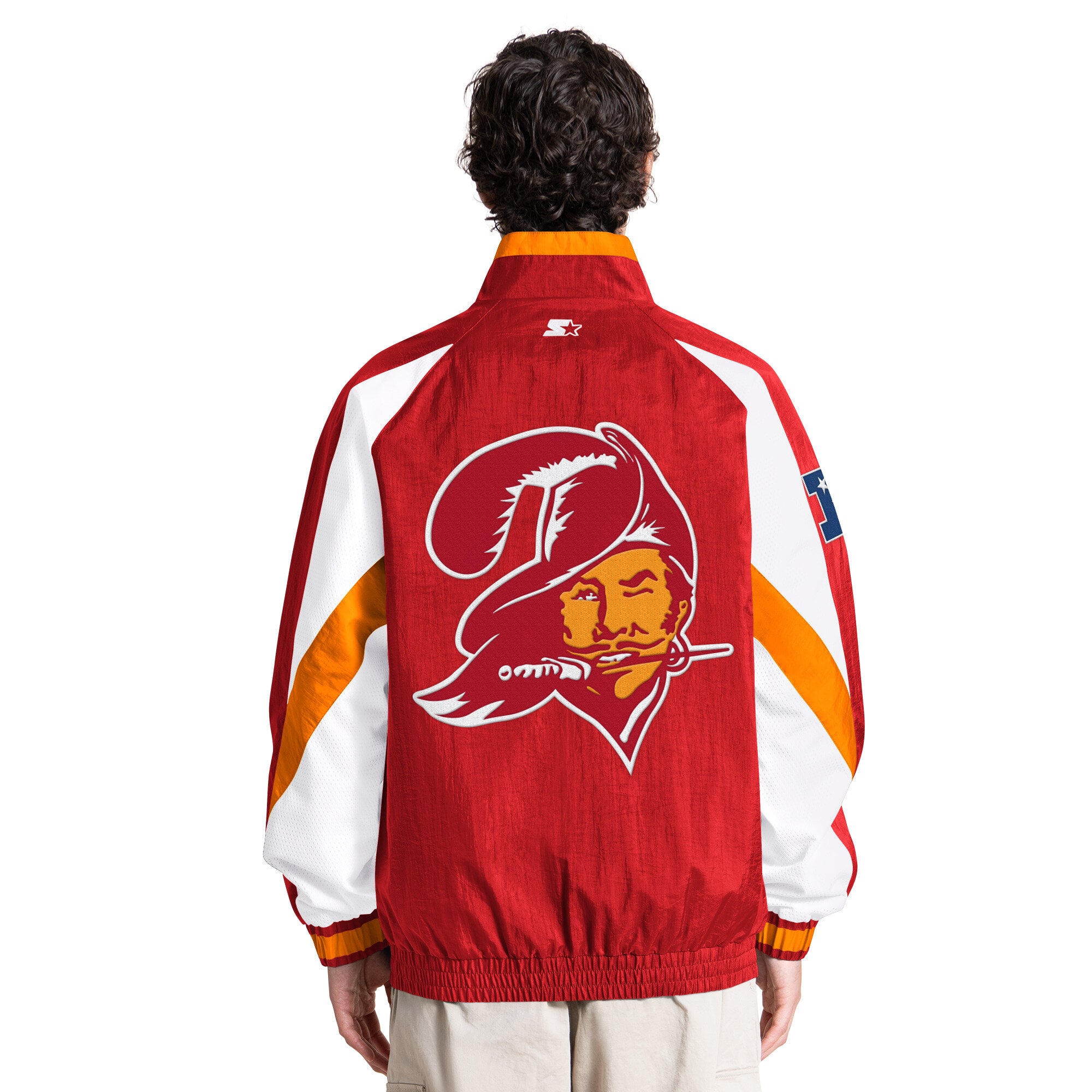Men's Starter Red Tampa Bay Buccaneers Tip Off Retro Full-Zip Jacket