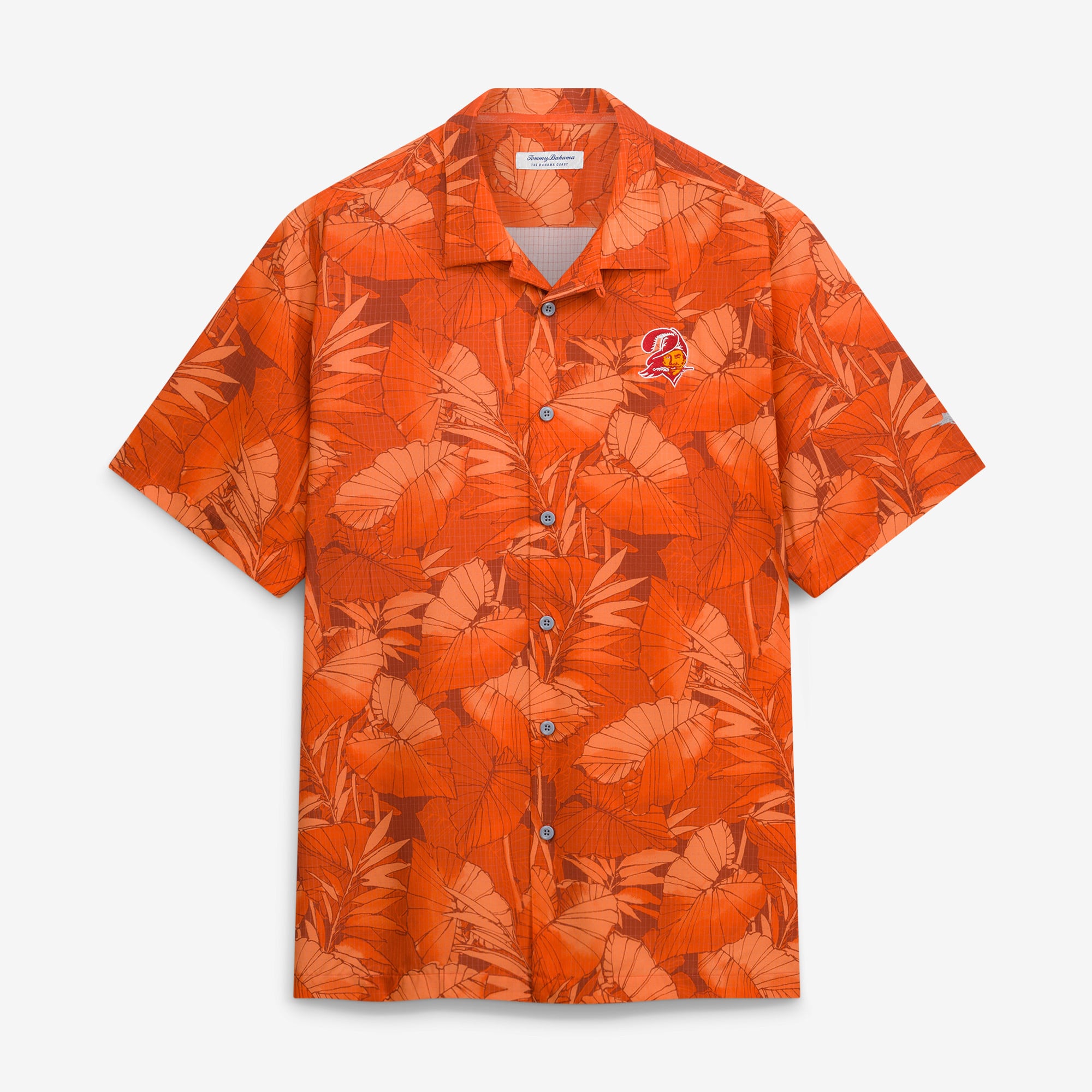 Men's Tommy Bahama Tampa Bay Buccaneers Big & Tall Coast Nuevo Fronds IslandZone Button-Up Shirt