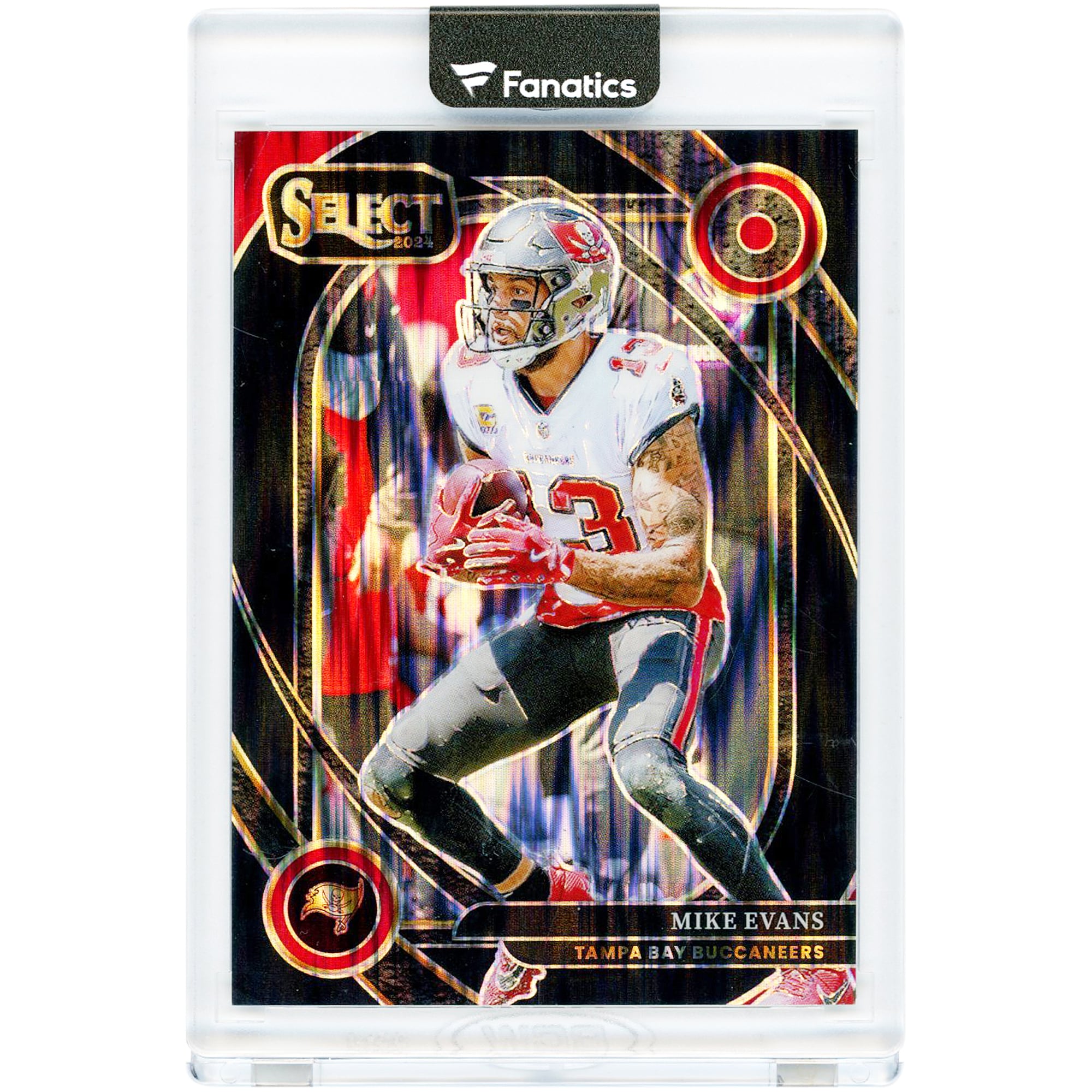 Mike Evans Tampa Bay Buccaneers 2024 Panini Select Black Shock Prizm #283 #1/1 Card