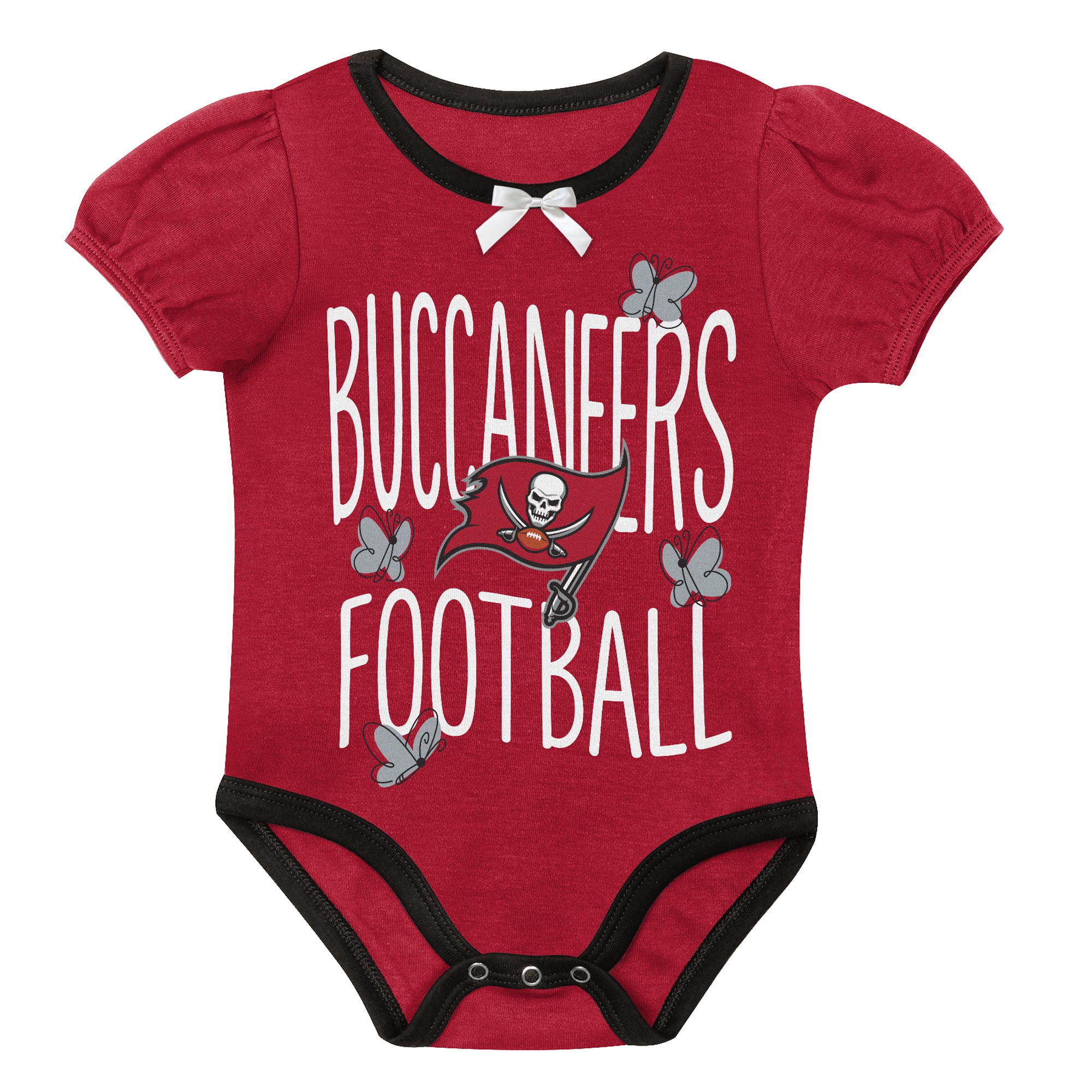 Ensemble body deux pièces Outerstuff rouge/étain Tampa Bay Buccaneers Star Power pour nouveau-né et nourrisson