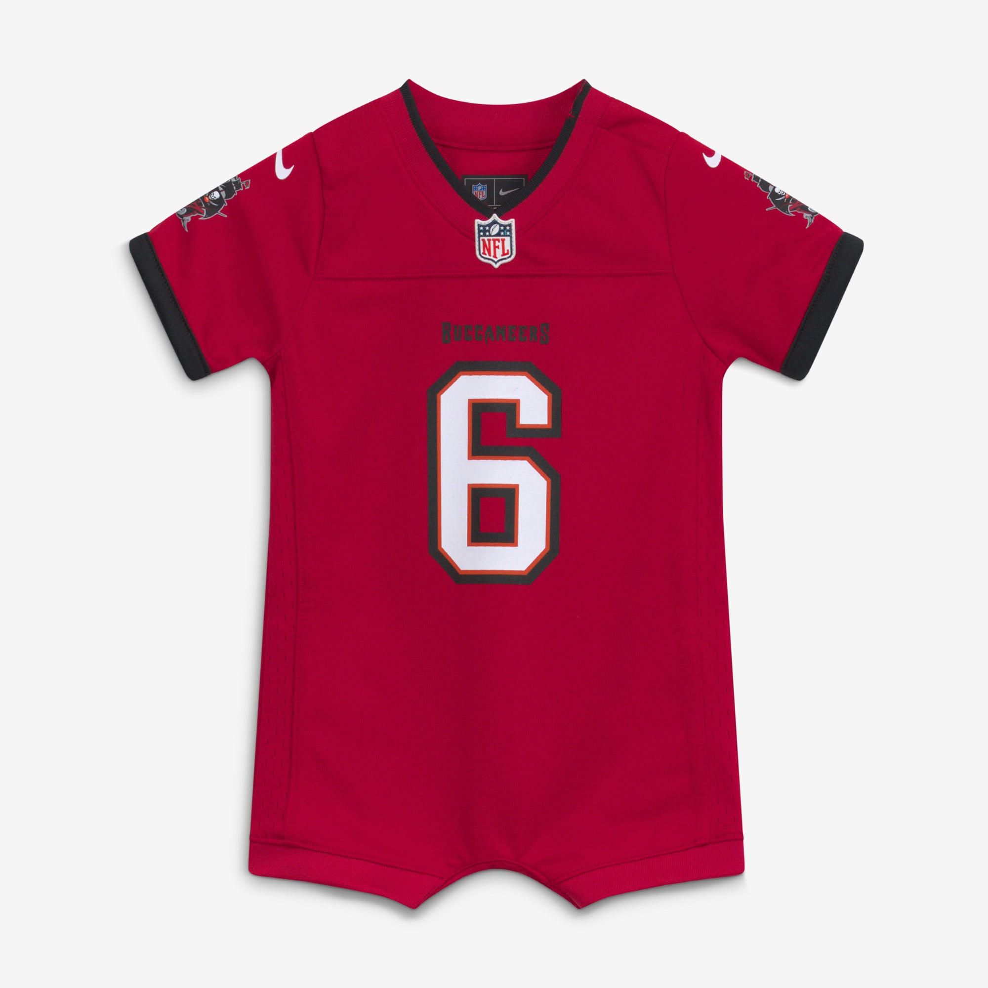 Combinaison de match Nike Baker Mayfield rouge Tampa Bay Buccaneers pour nouveau-né