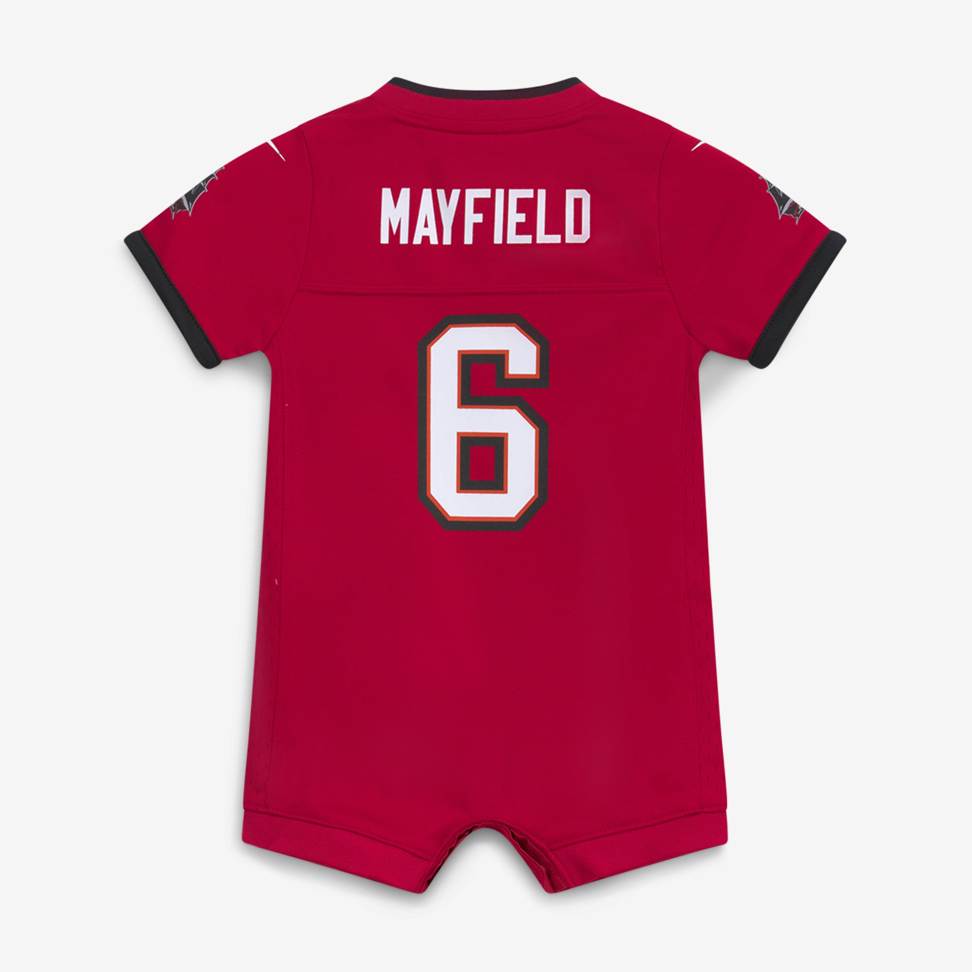 Combinaison de match Nike Baker Mayfield rouge Tampa Bay Buccaneers pour nouveau-né