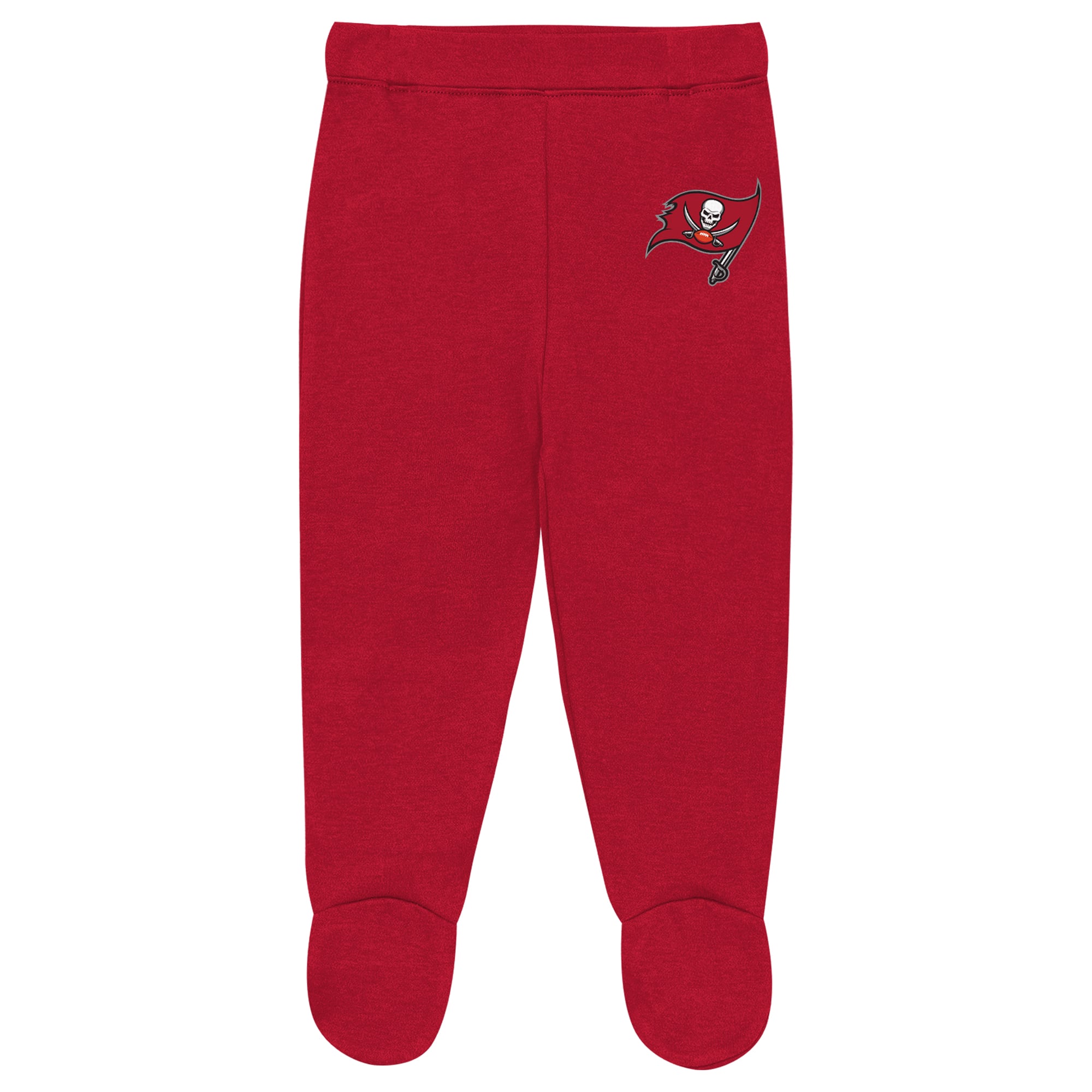 Ensemble pantalon et bonnet 3 pièces Huddles & Giggles Tampa Bay Buccaneers pour nouveau-né Outerstuff, gris chiné