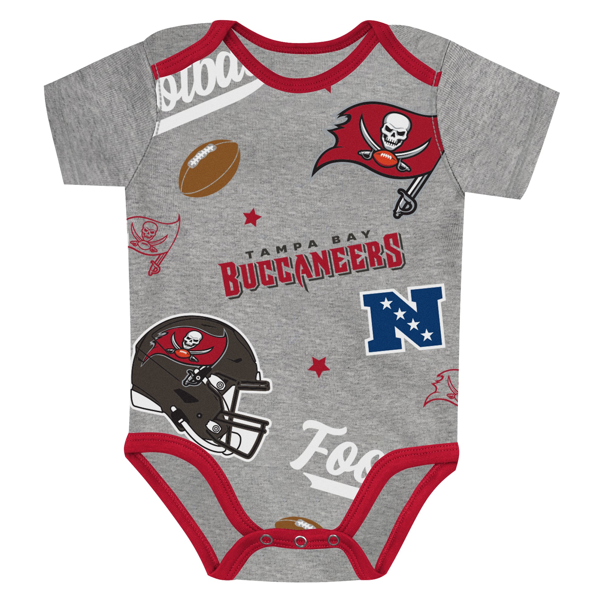 Ensemble de body trois pièces Outerstuff pour nouveau-né, choix premier tour des Buccaneers Tampa Bay
