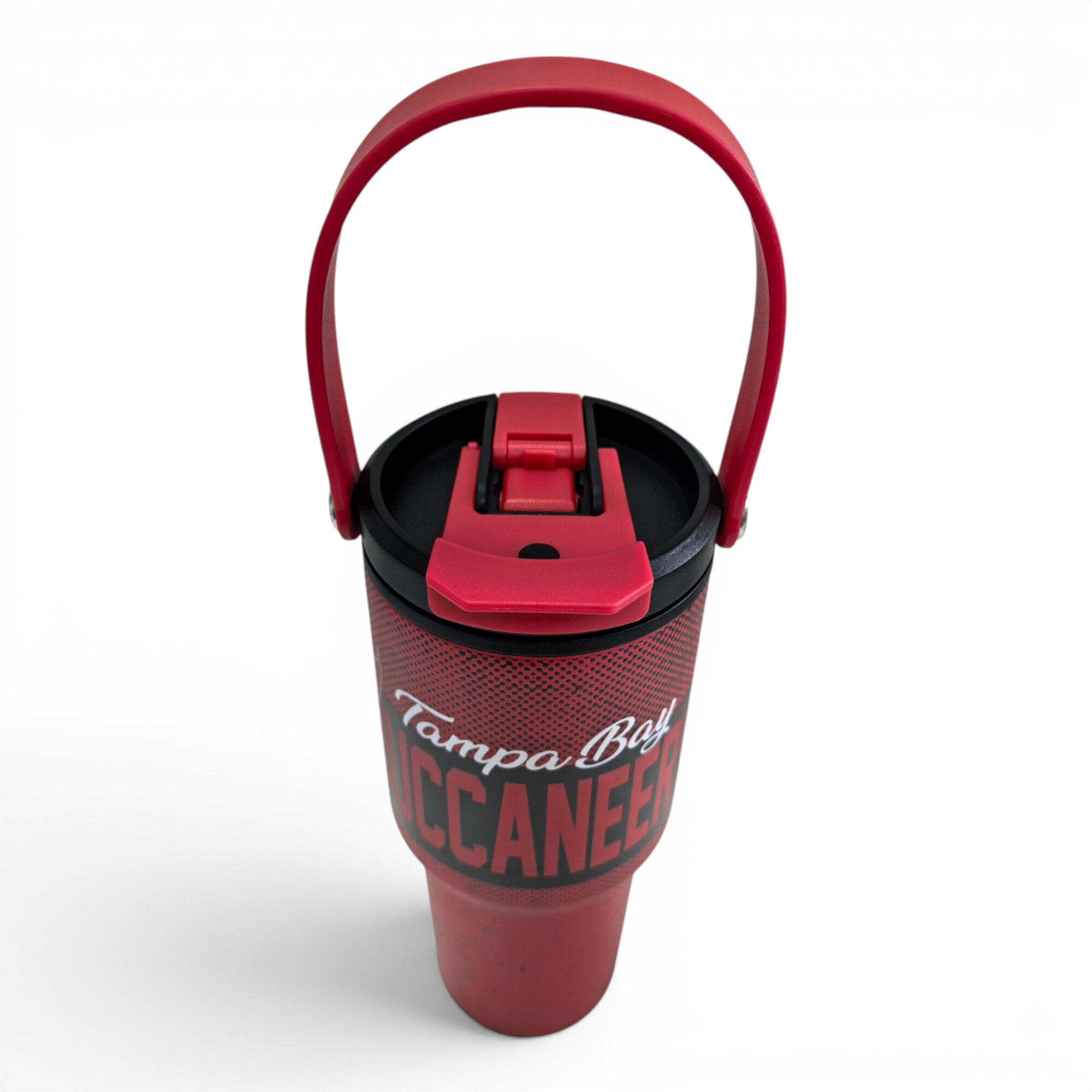 Gourde Pegasus Tampa Bay Buccaneers 710 ml (24 oz) en acier inoxydable à double bouchon et motif moucheté dégradé