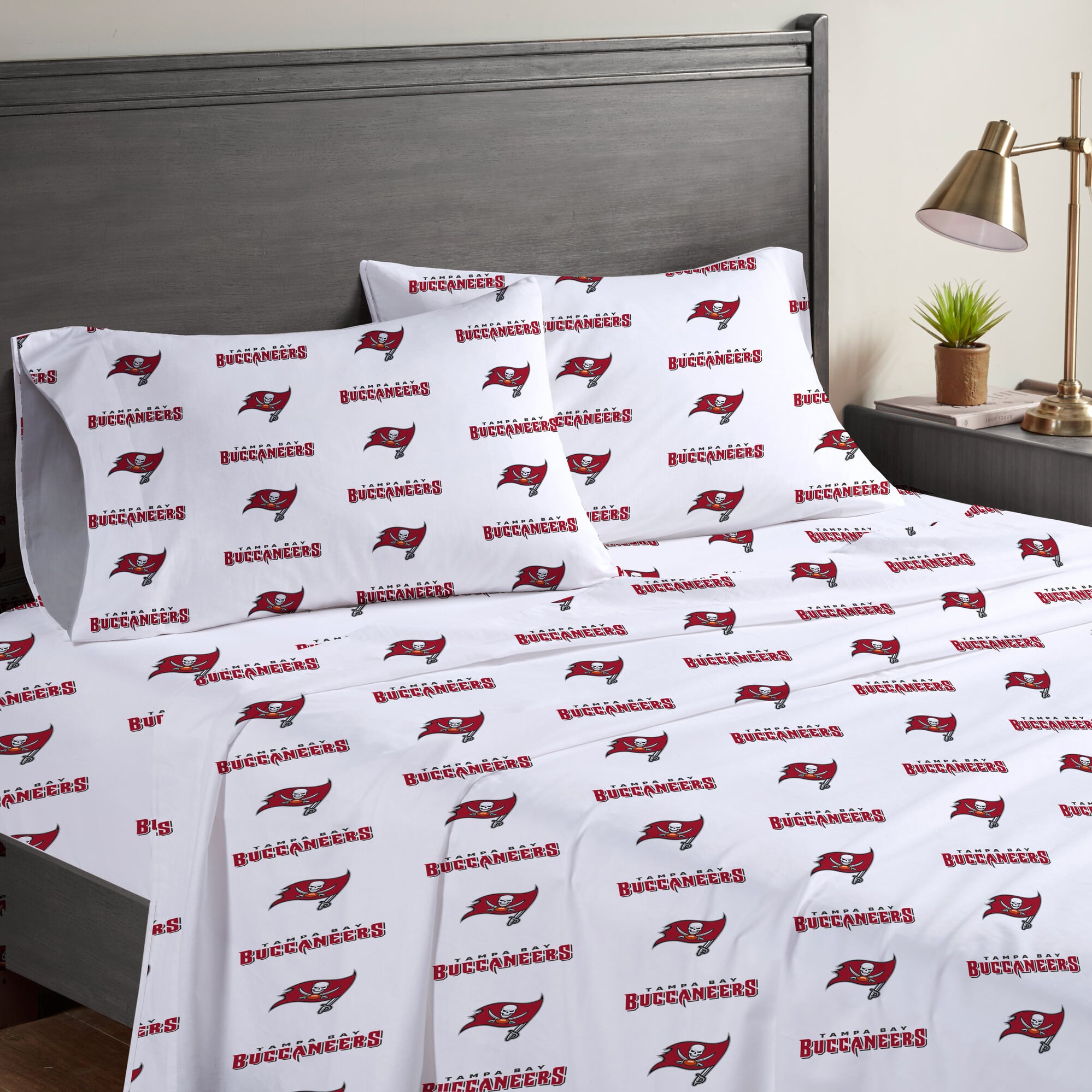 Ensemble de draps complets quatre pièces Pegasus Tampa Bay Buccaneers