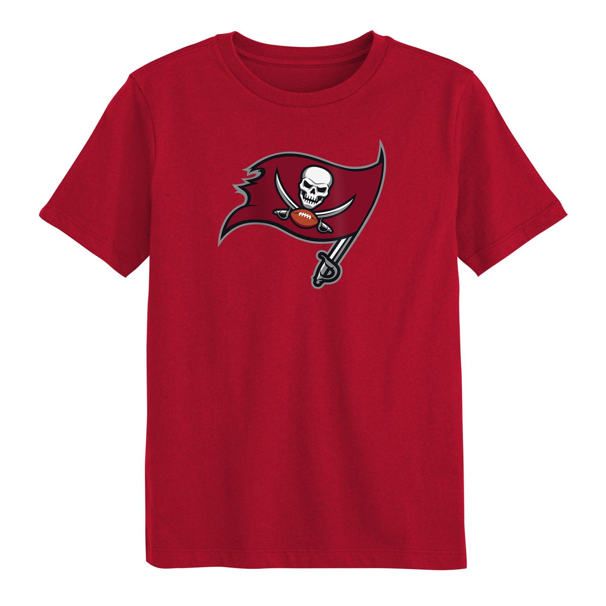 T-shirt Outerstuff rouge avec logo principal des Buccaneers de Tampa Bay pour enfants d'âge préscolaire