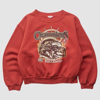 Super Bowl XXXVII 2003 Pullover Sweatshirt - Red - Yth L by Fanatics Real Vintage