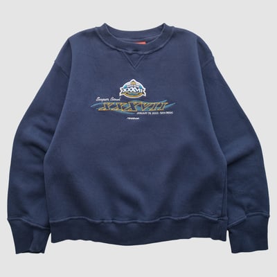 Super Bowl XXXVII Reebok 2003 Pullover Sweatshirt - Navy - XS by Fanatics Real Vintage