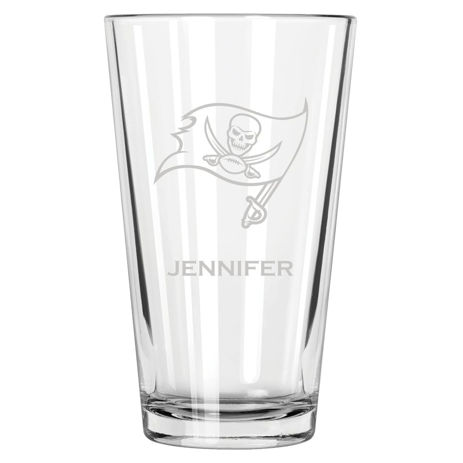 Tampa Bay Buccaneers 16oz. Personalized Etched Pint Glass
