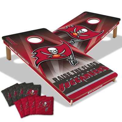 Tampa Bay Buccaneers 2' x 4' City Scape Wood Cornhole Game with Bags